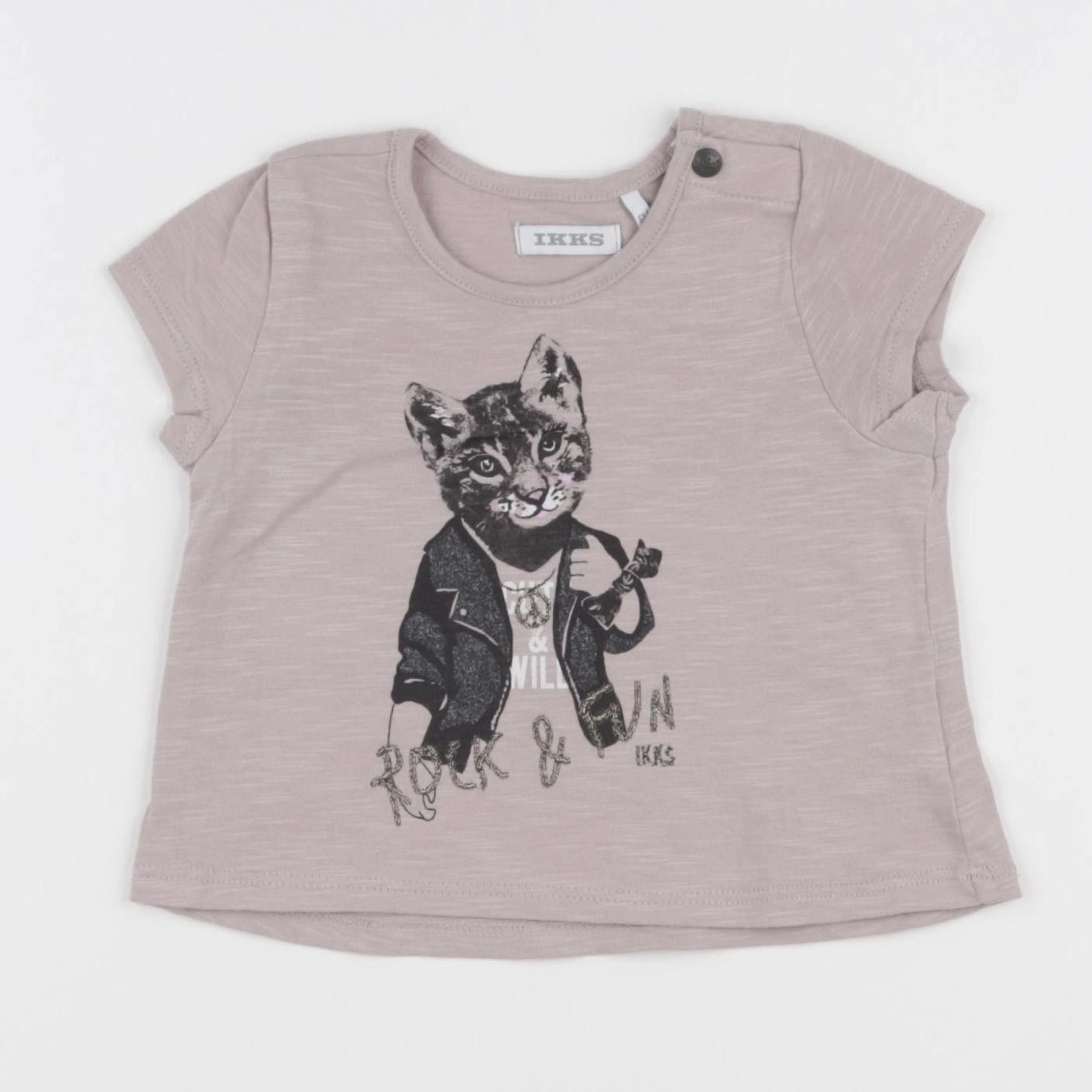 IKKS - tee-shirt violet - 6 mois