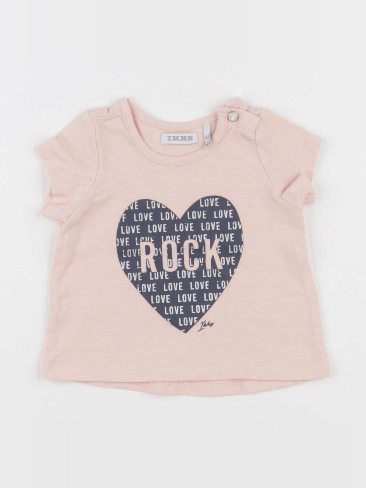 IKKS - tee-shirt rose - 6 mois