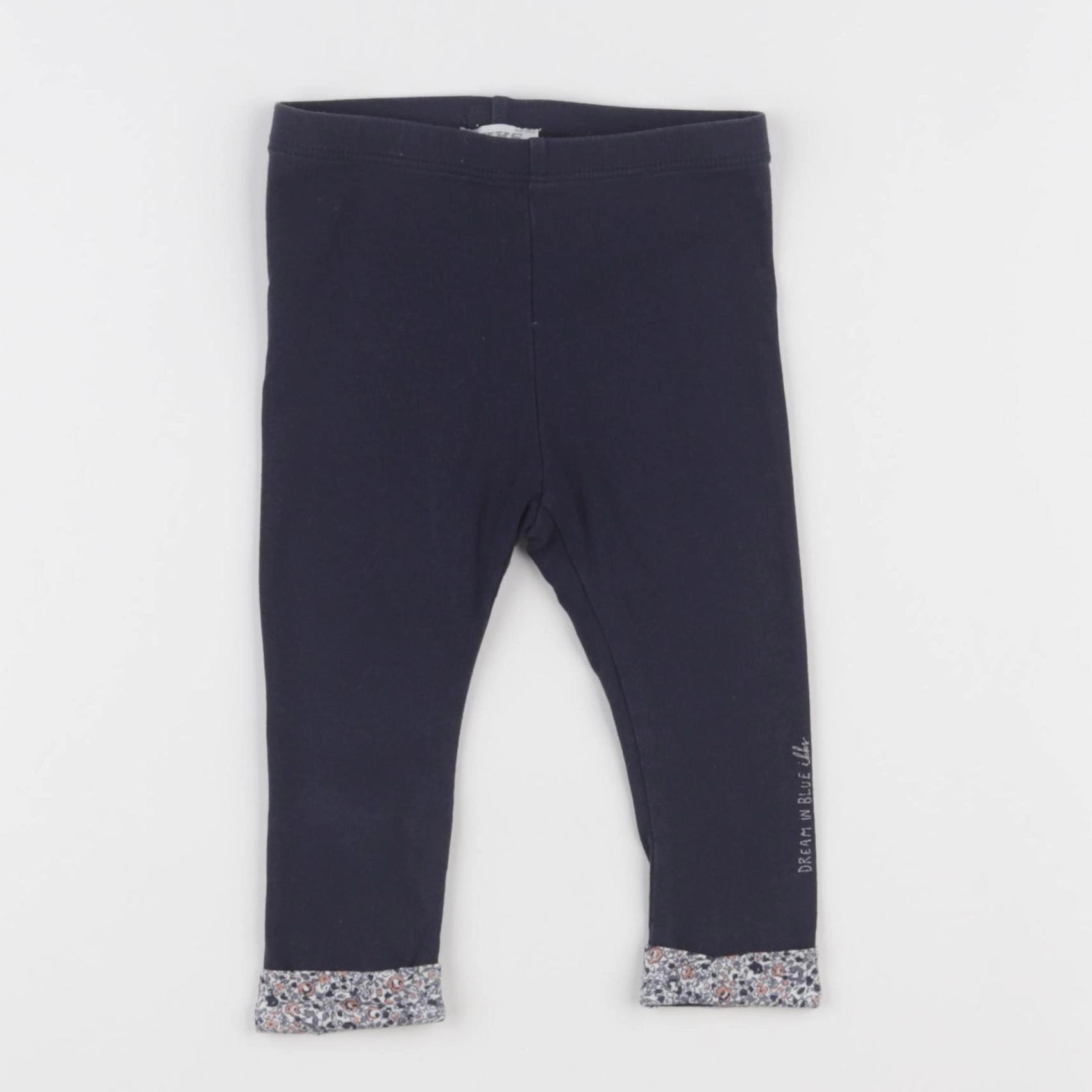 IKKS - legging bleu - 12 mois