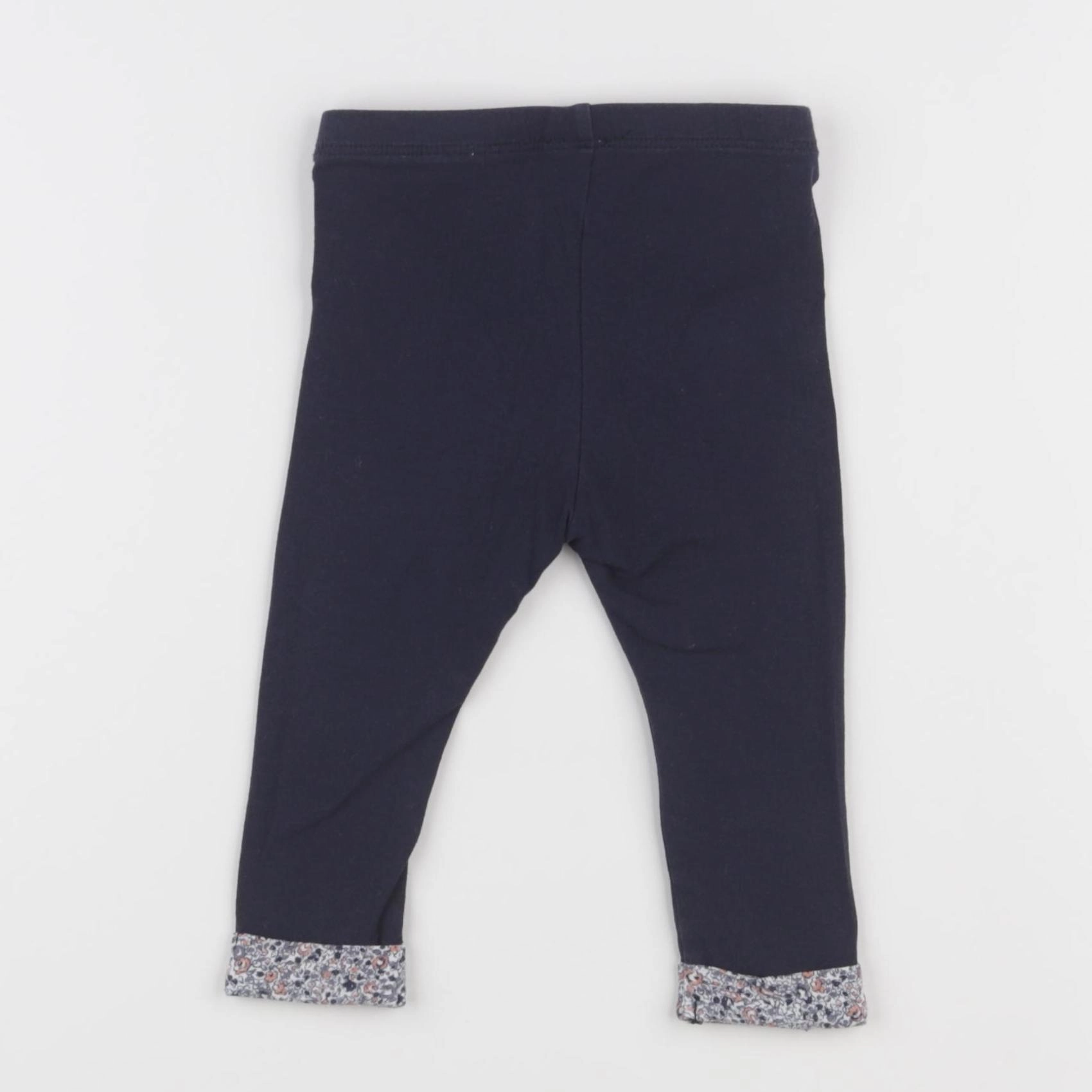 IKKS - legging bleu - 12 mois