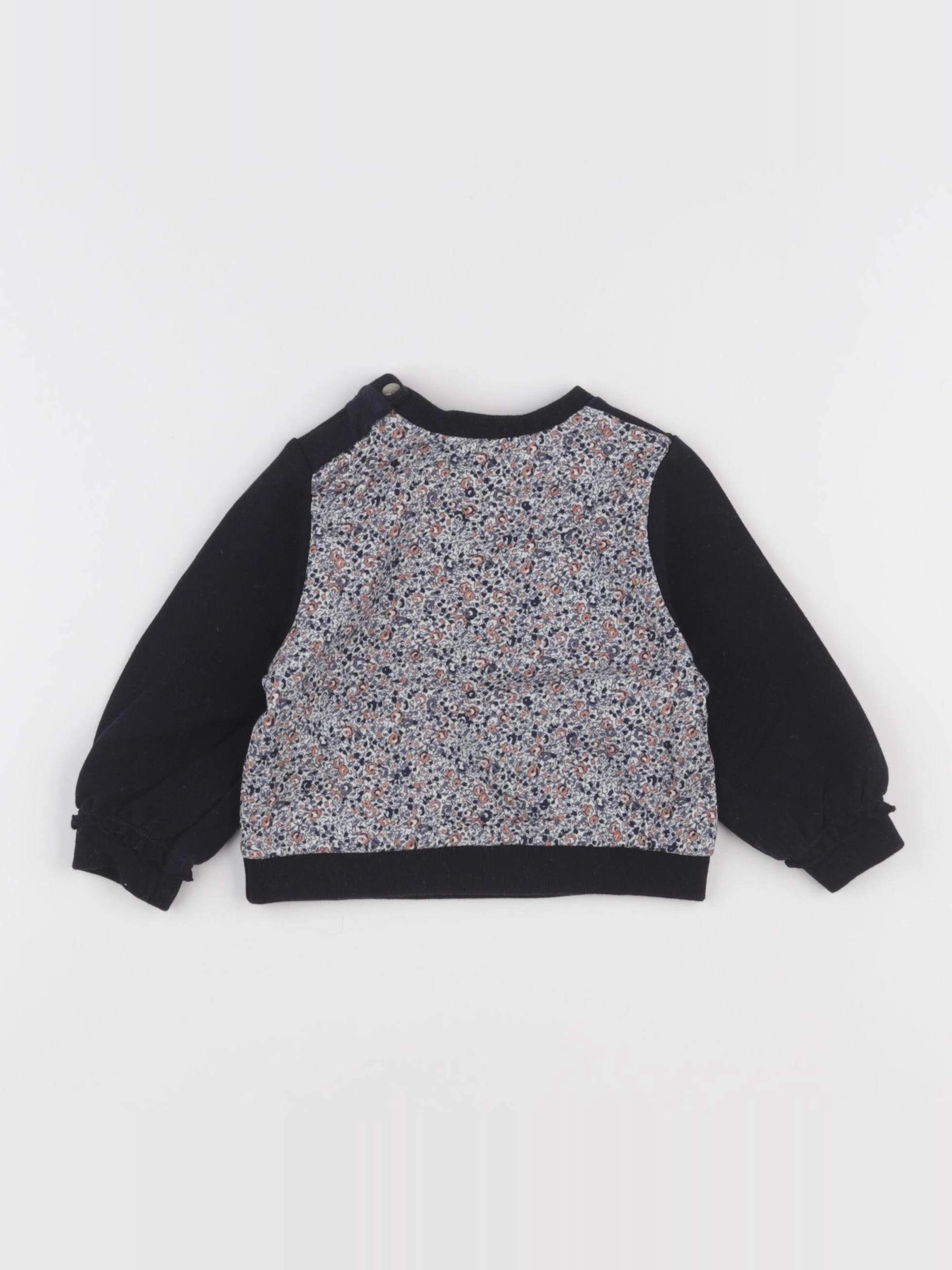 IKKS - sweat bleu - 12 mois