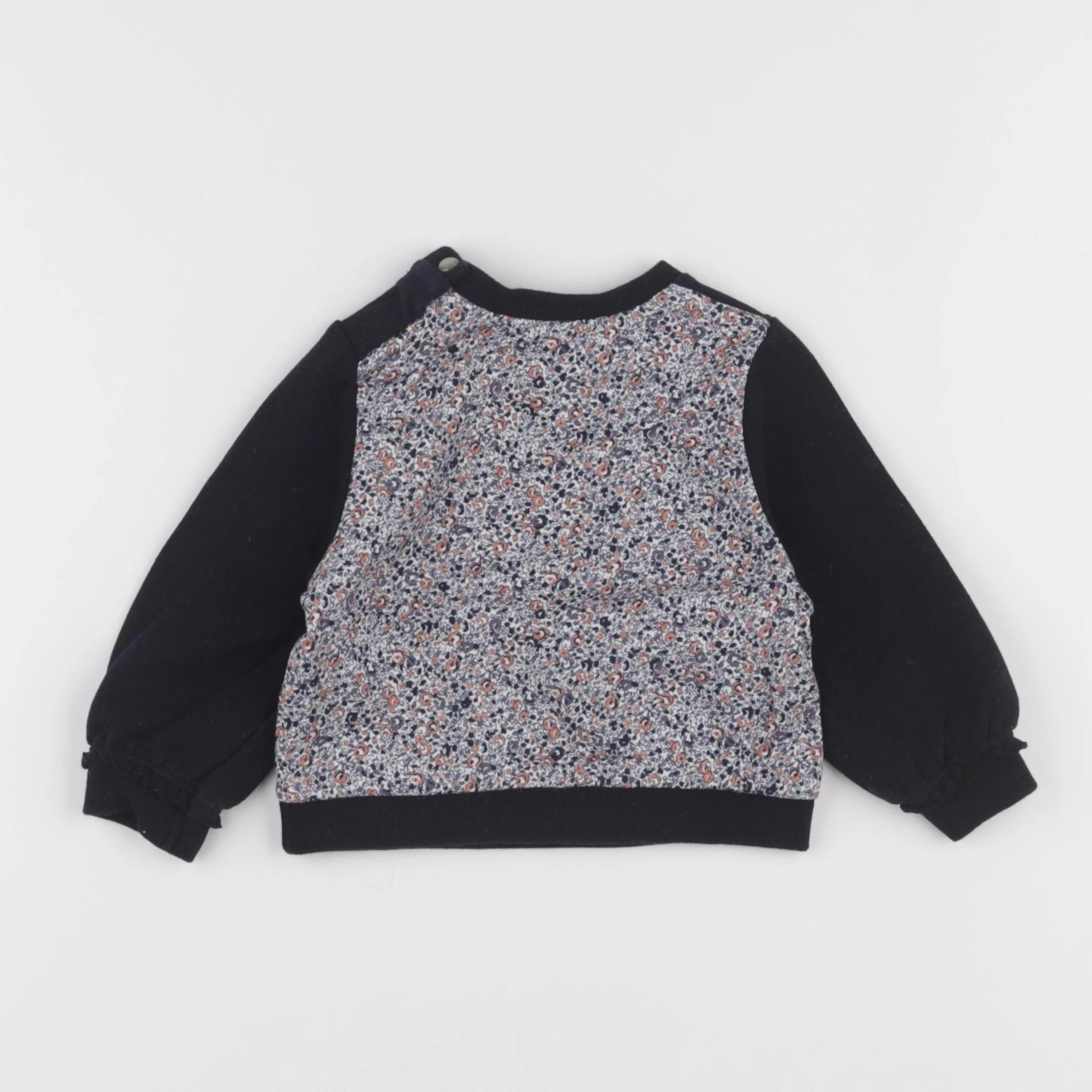 IKKS - sweat bleu - 12 mois