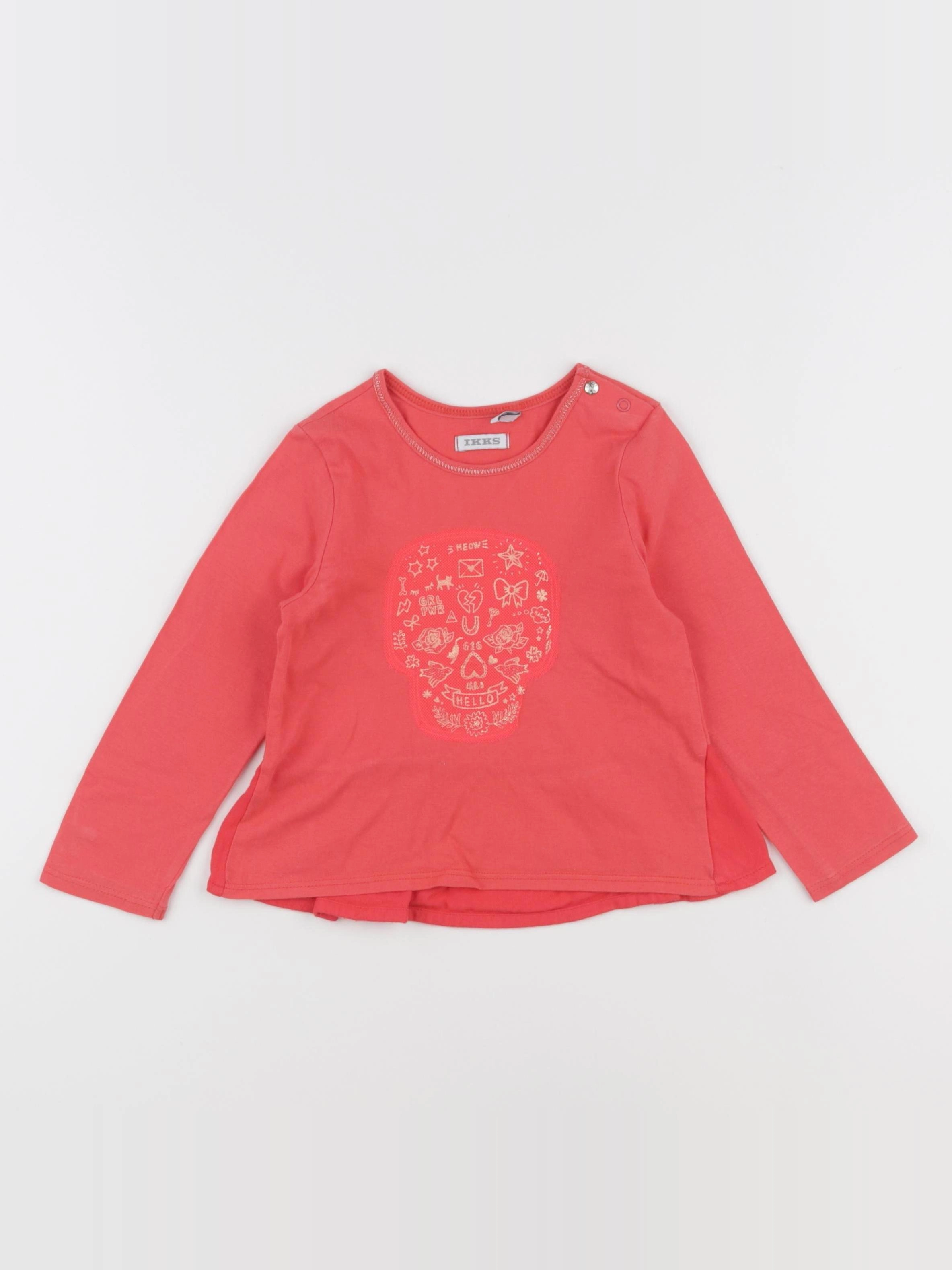 IKKS - tee-shirt rose - 2 ans
