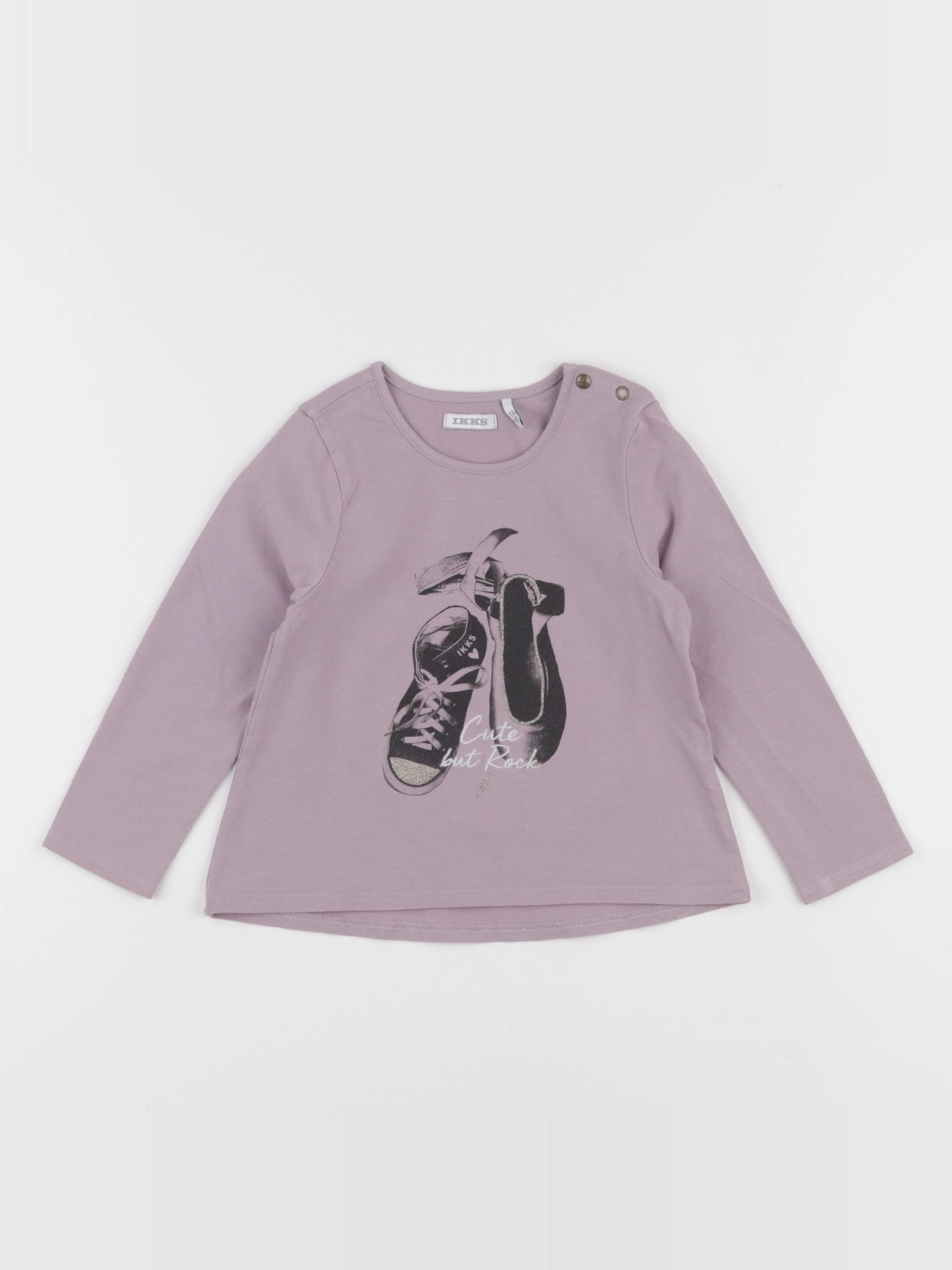 IKKS - tee-shirt violet - 2 ans