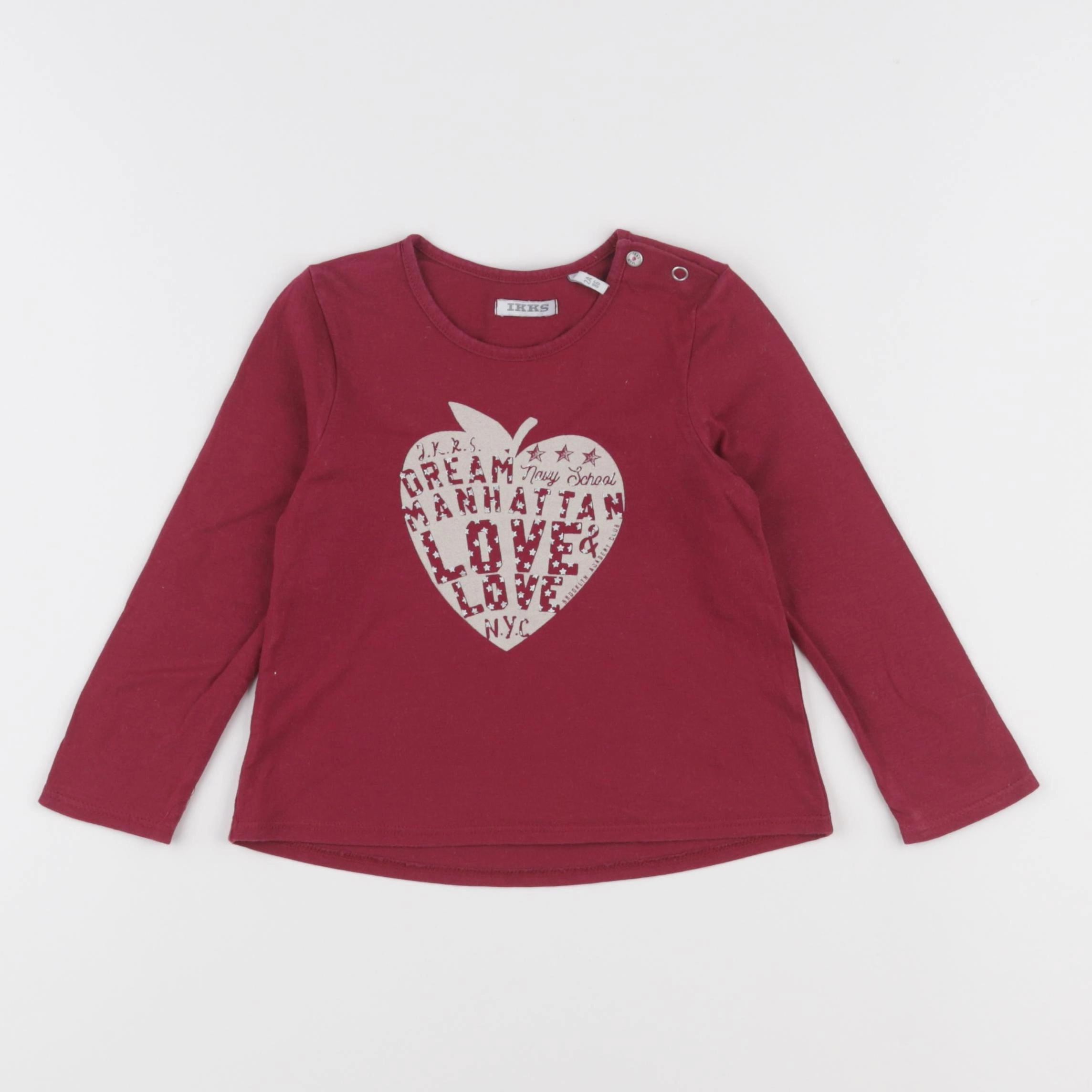 IKKS - tee-shirt rouge - 2 ans