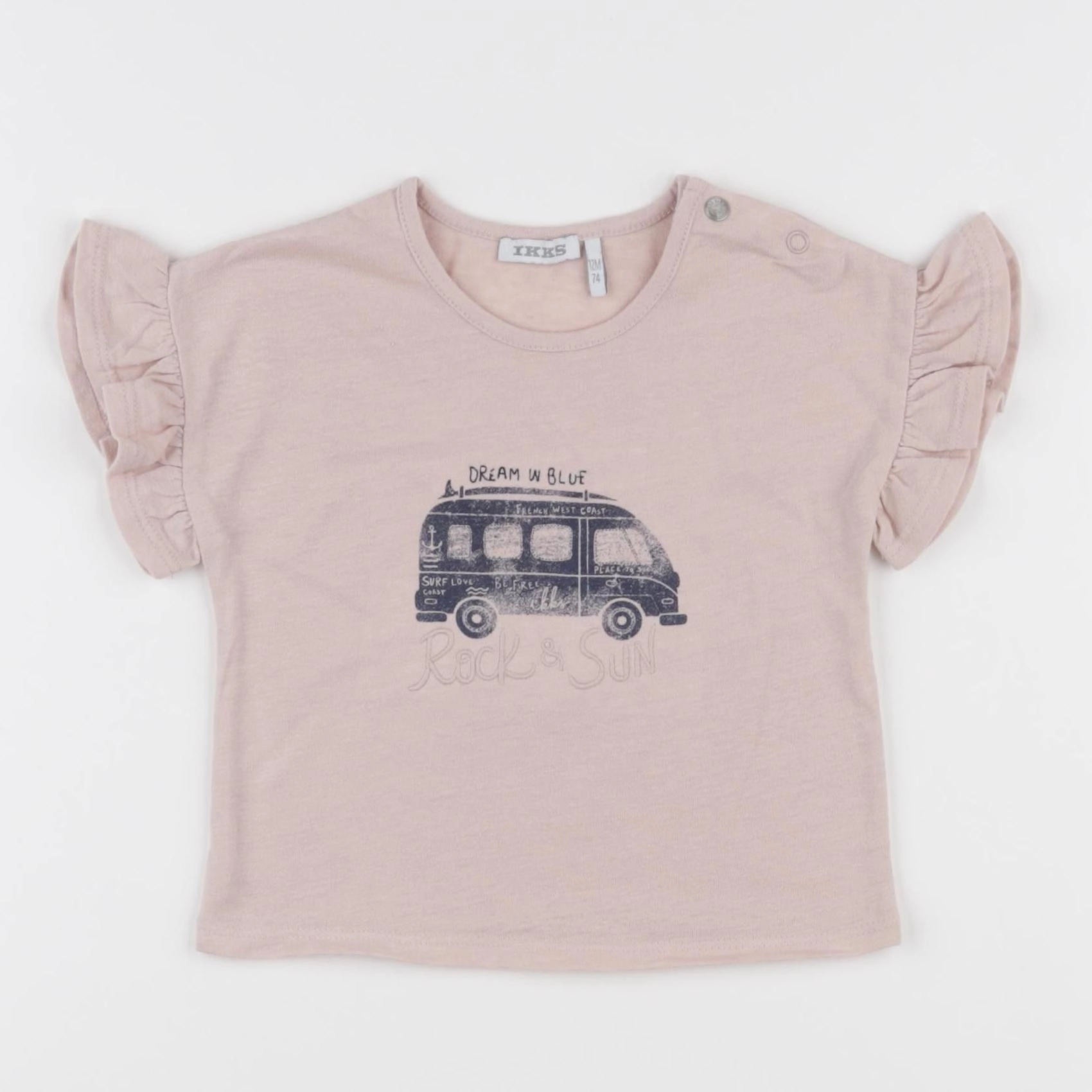 IKKS - tee-shirt rose - 12 mois