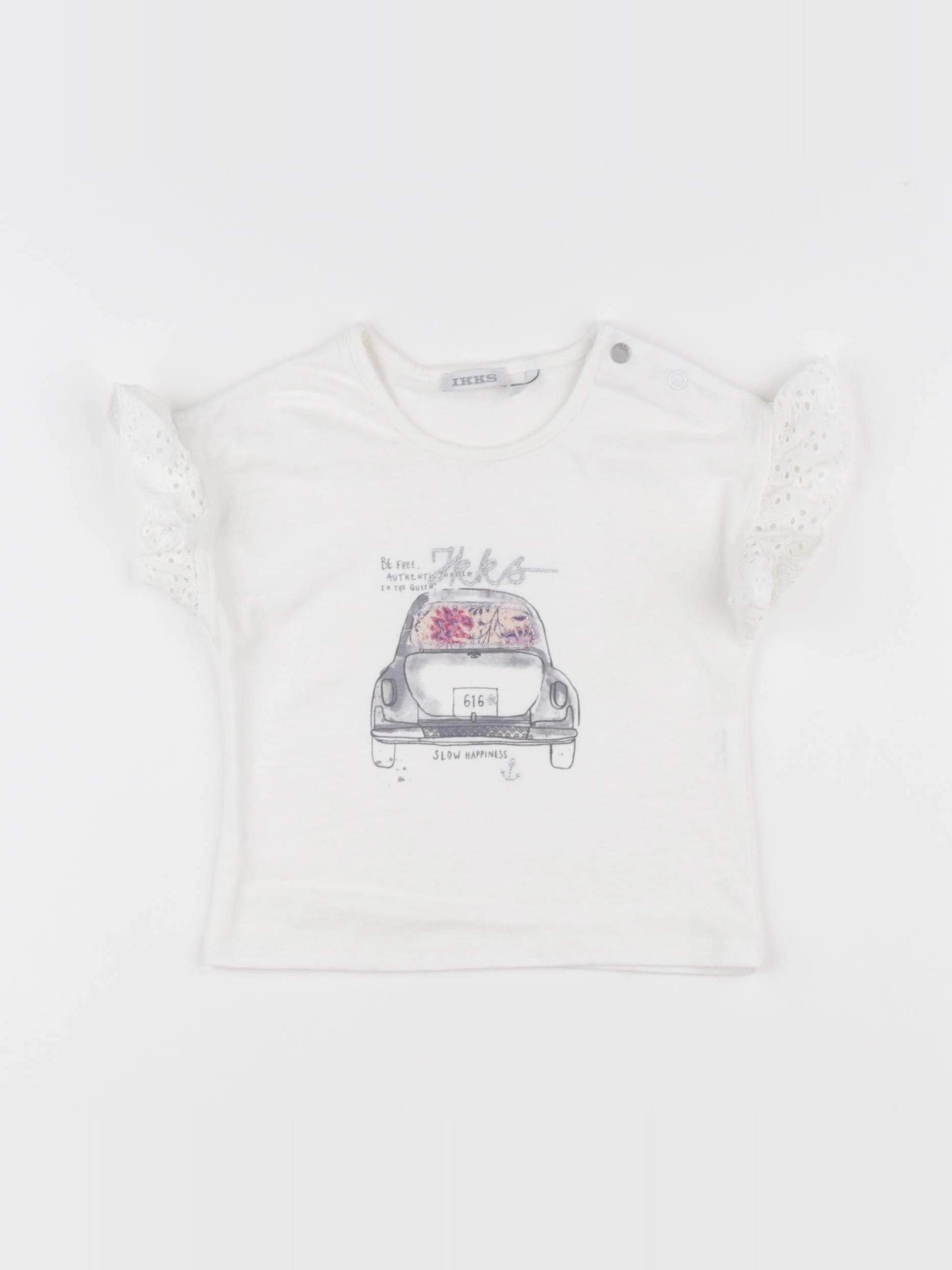 IKKS - tee-shirt blanc - 18 mois