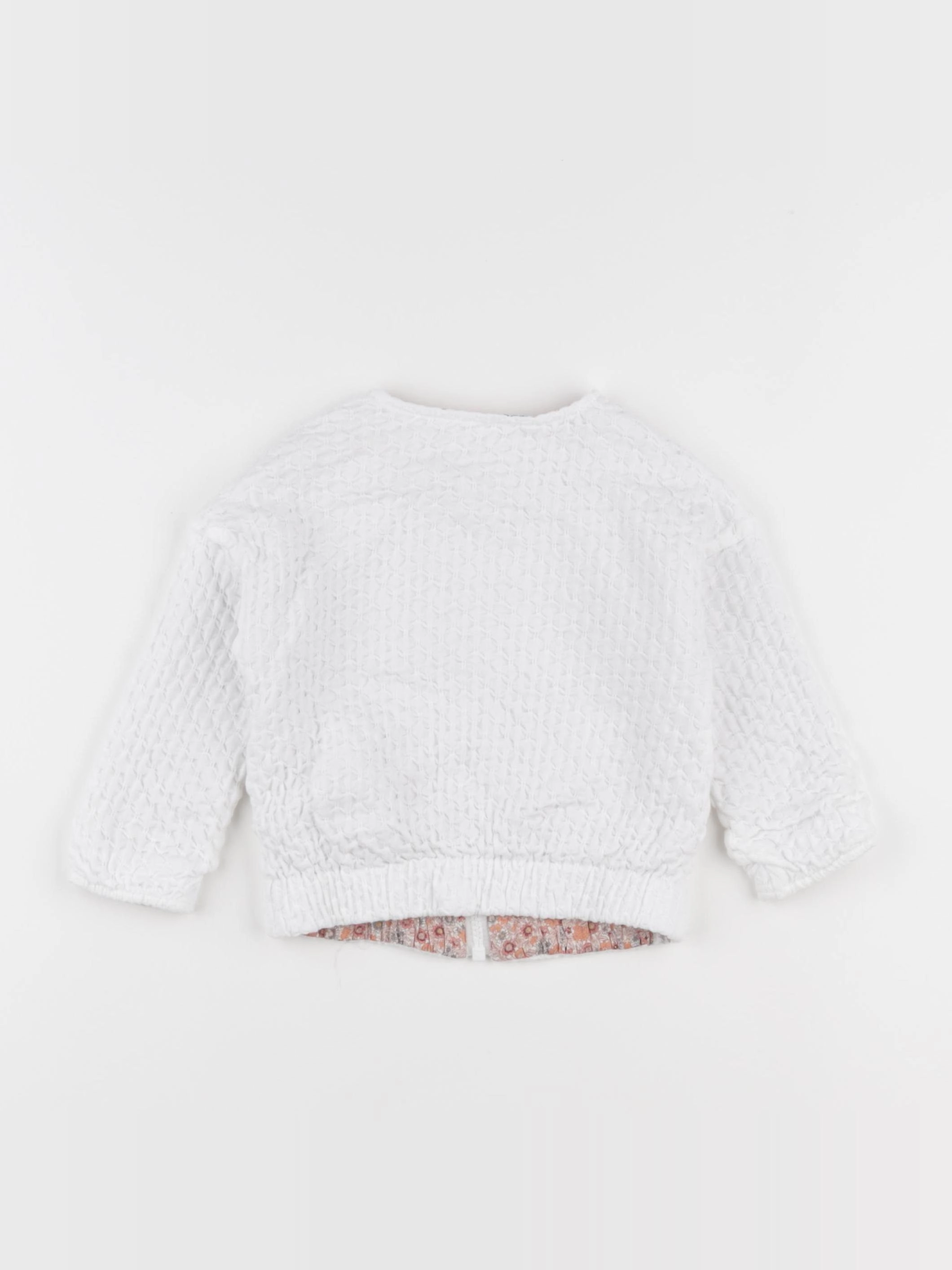 IKKS - veste réversible blanc - 12 mois