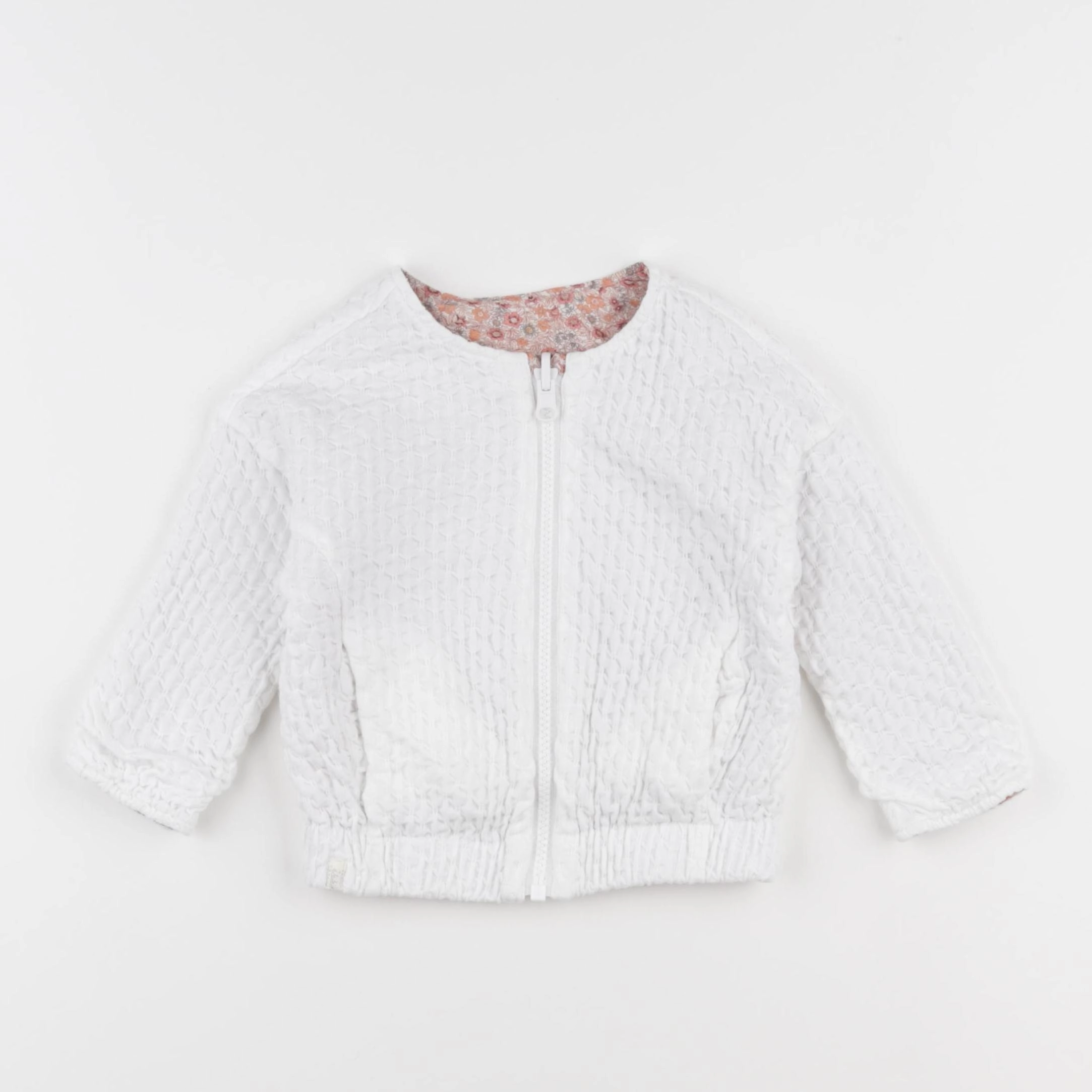 IKKS - veste réversible blanc - 18 mois