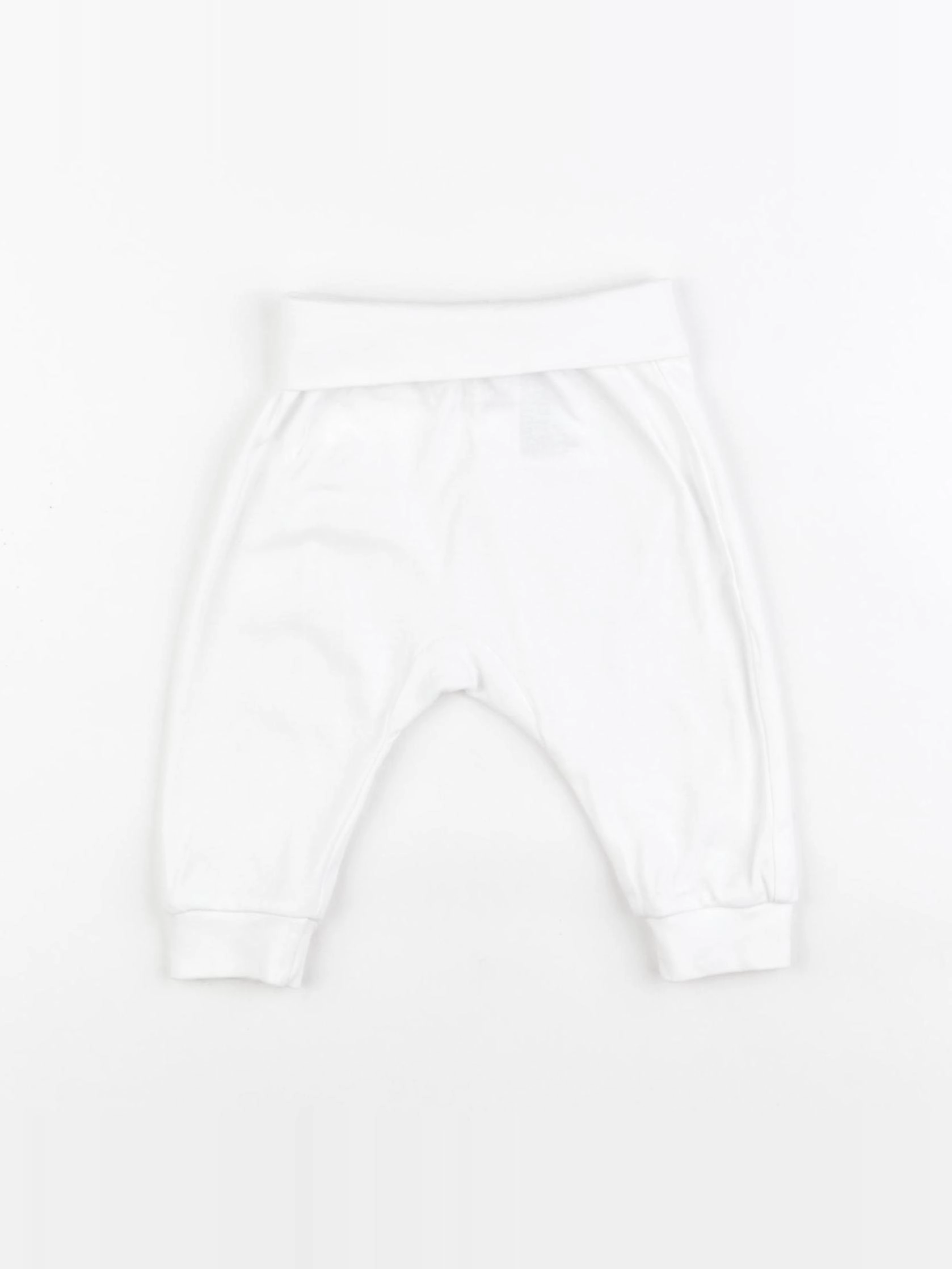 H&M - legging blanc - 6/9 mois