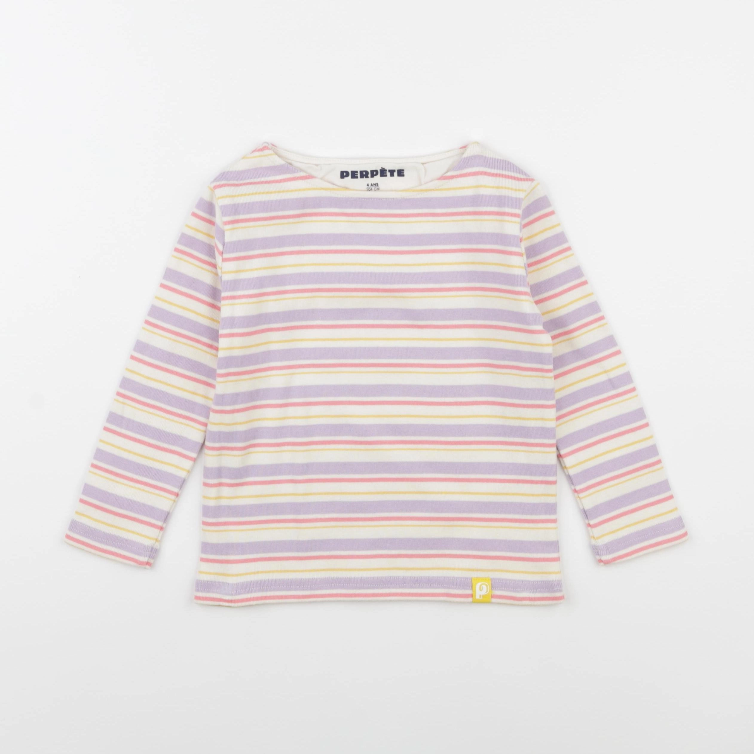Perpète - tee-shirt rose, violet - 4 ans