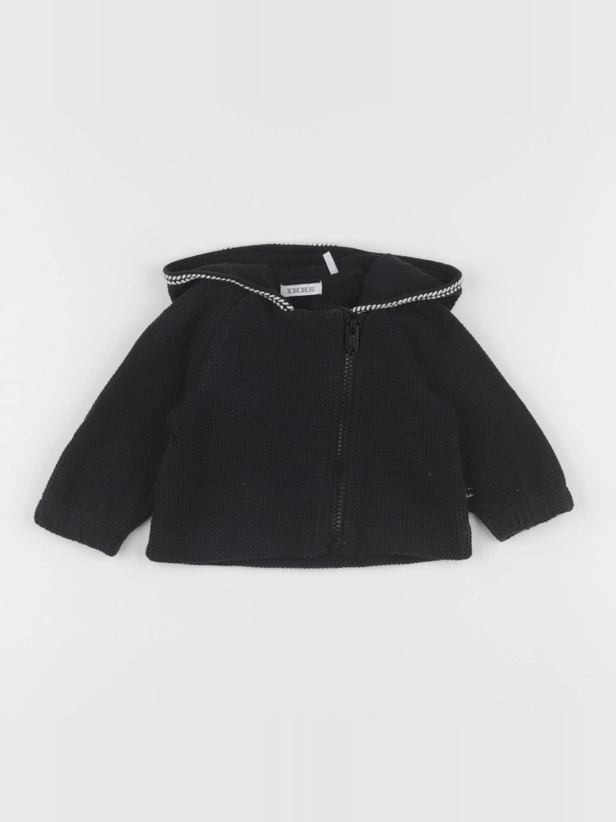 IKKS - sweat noir - 6 mois