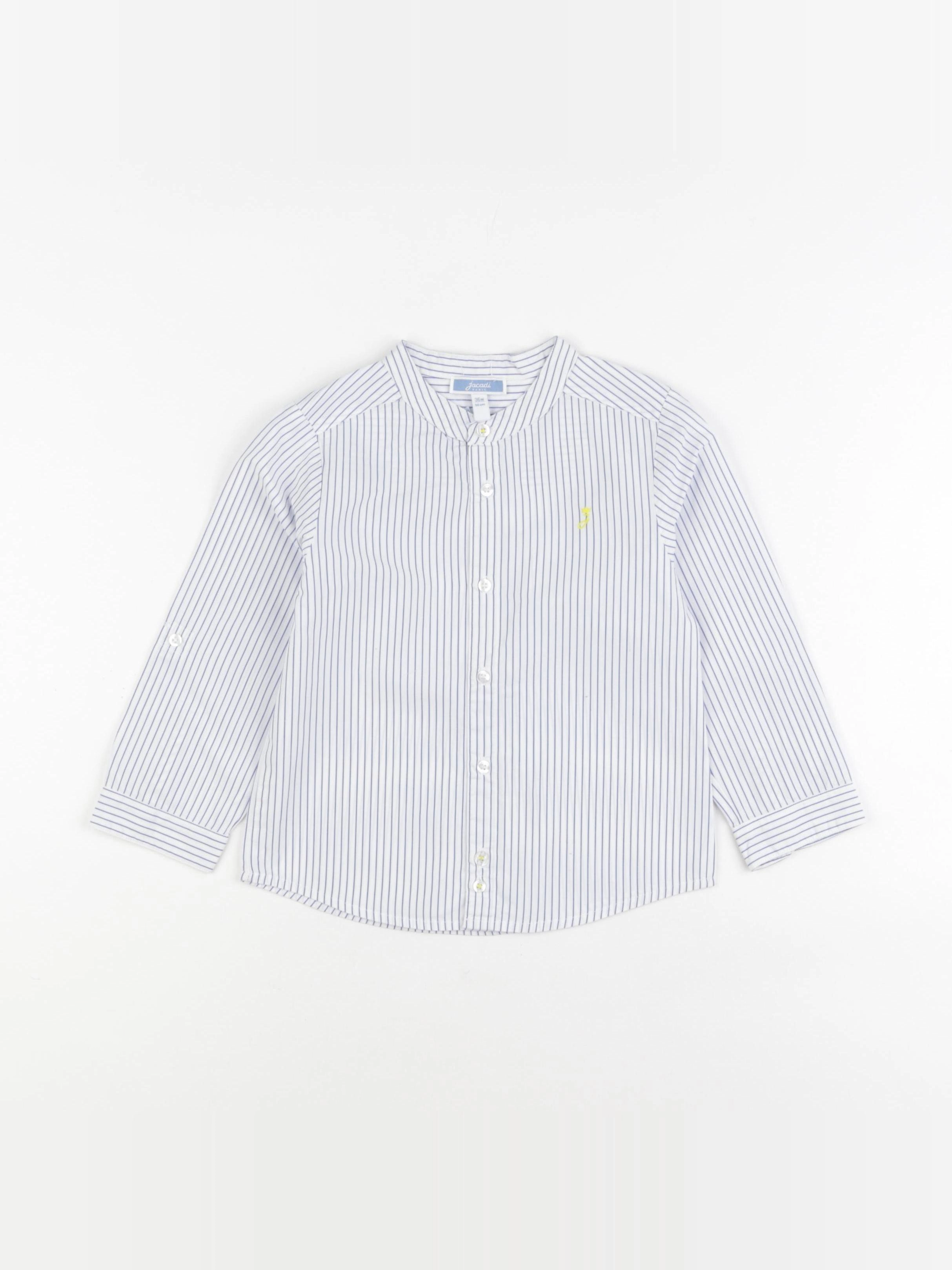 Jacadi - chemise blanc, bleu - 36 mois