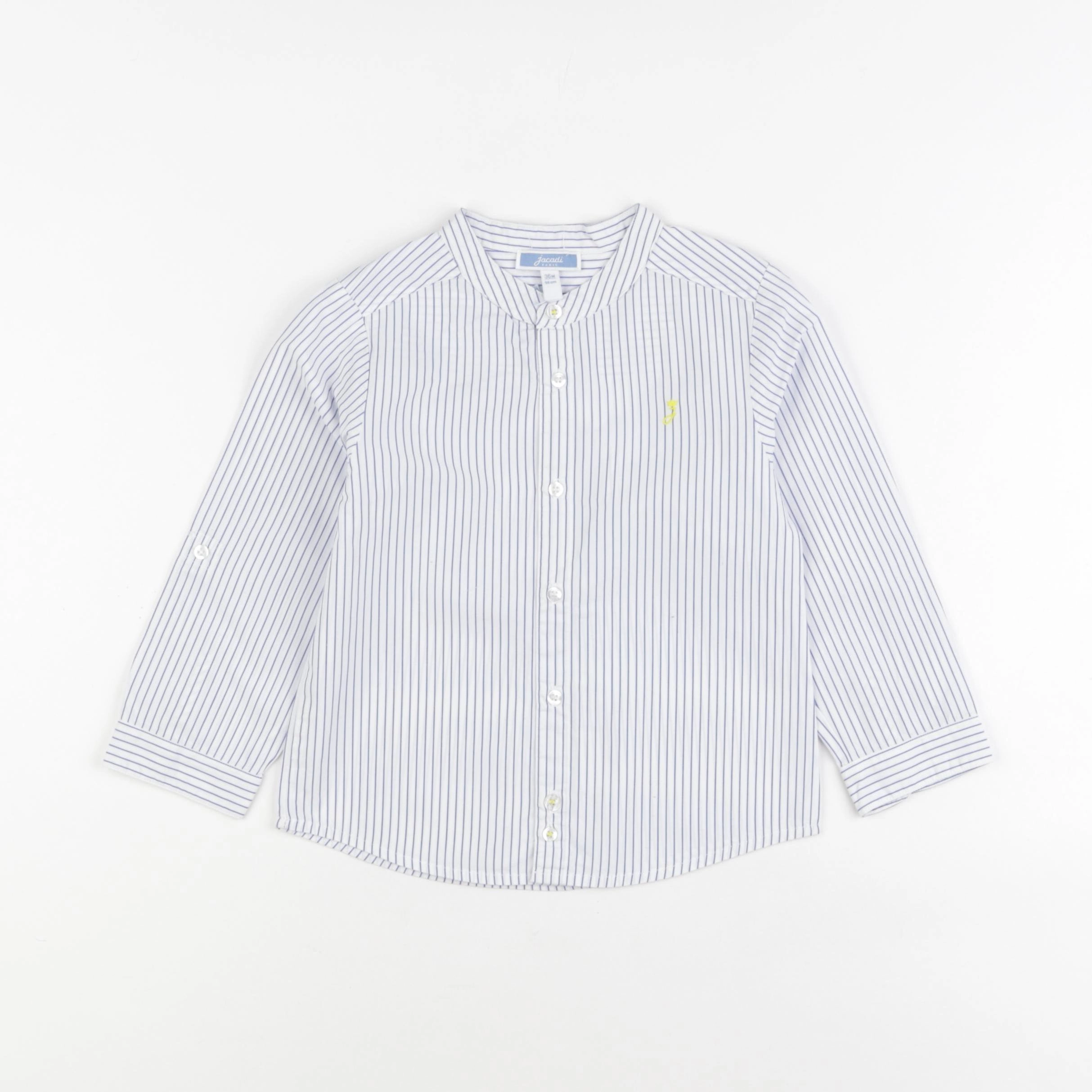 Jacadi - chemise blanc, bleu - 36 mois
