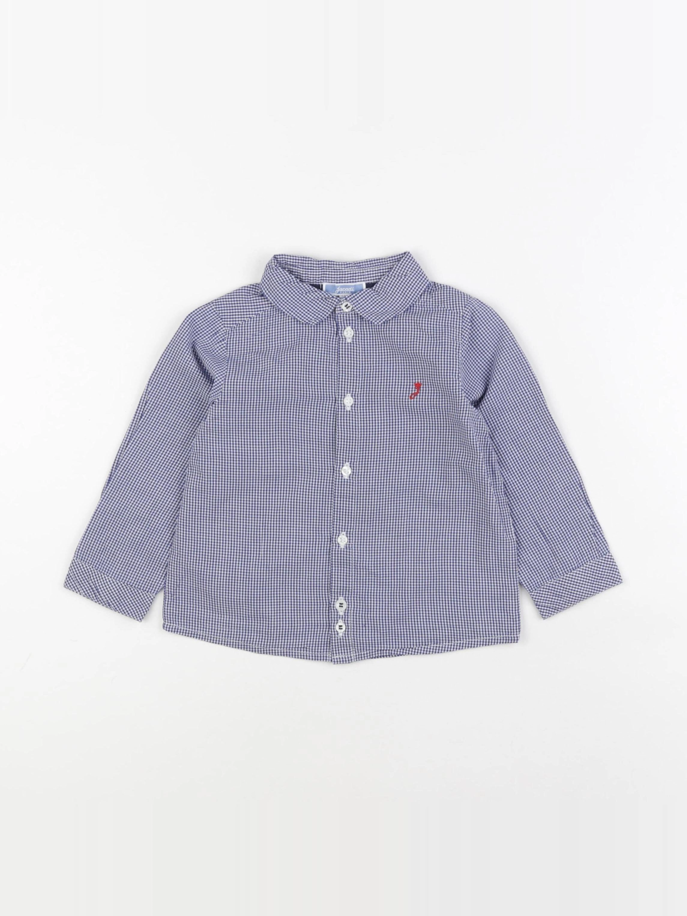 Jacadi - chemise bleu, blanc - 24 mois