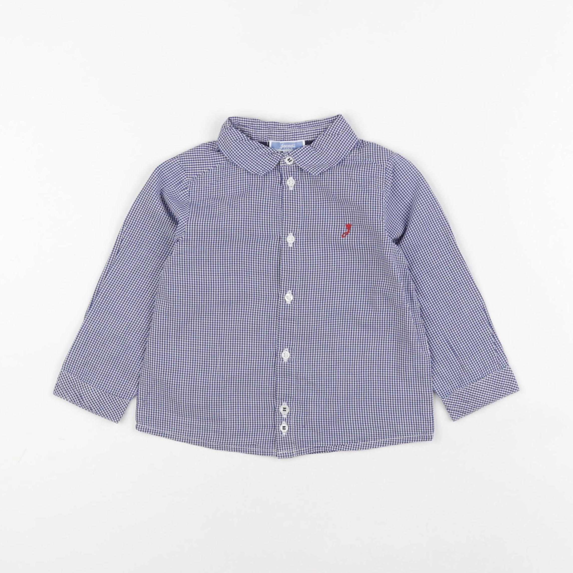 Jacadi - chemise bleu, blanc - 24 mois
