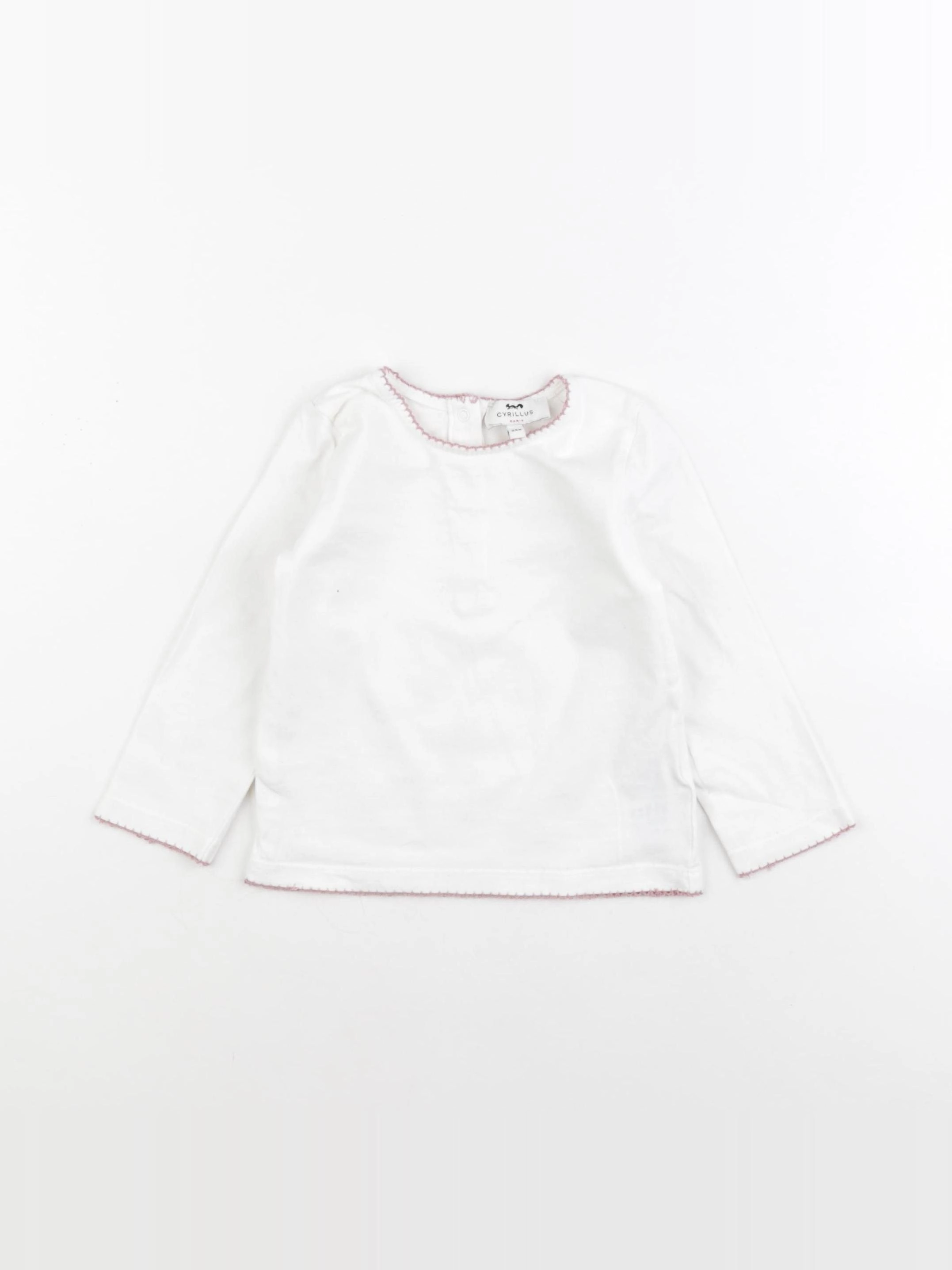 Cyrillus - tee-shirt blanc - 24 mois