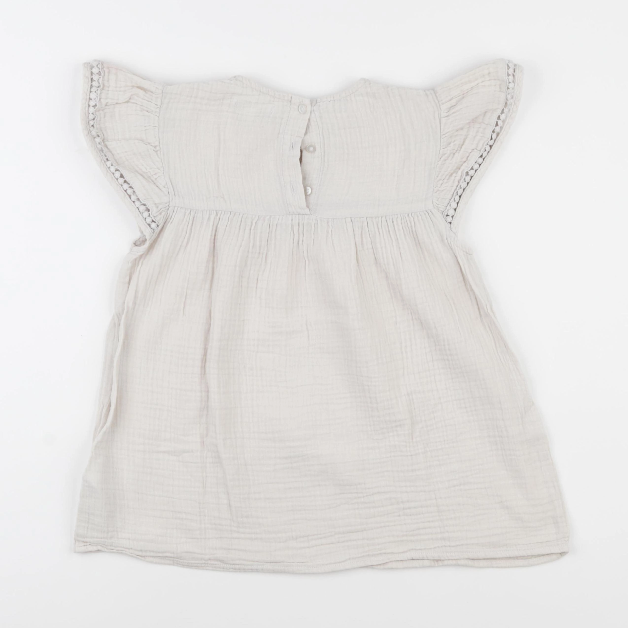 Vertbaudet - blouse beige - 10 ans