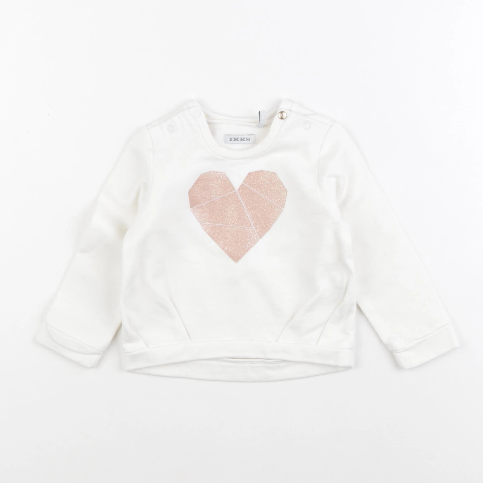 IKKS - sweat blanc - 18 mois