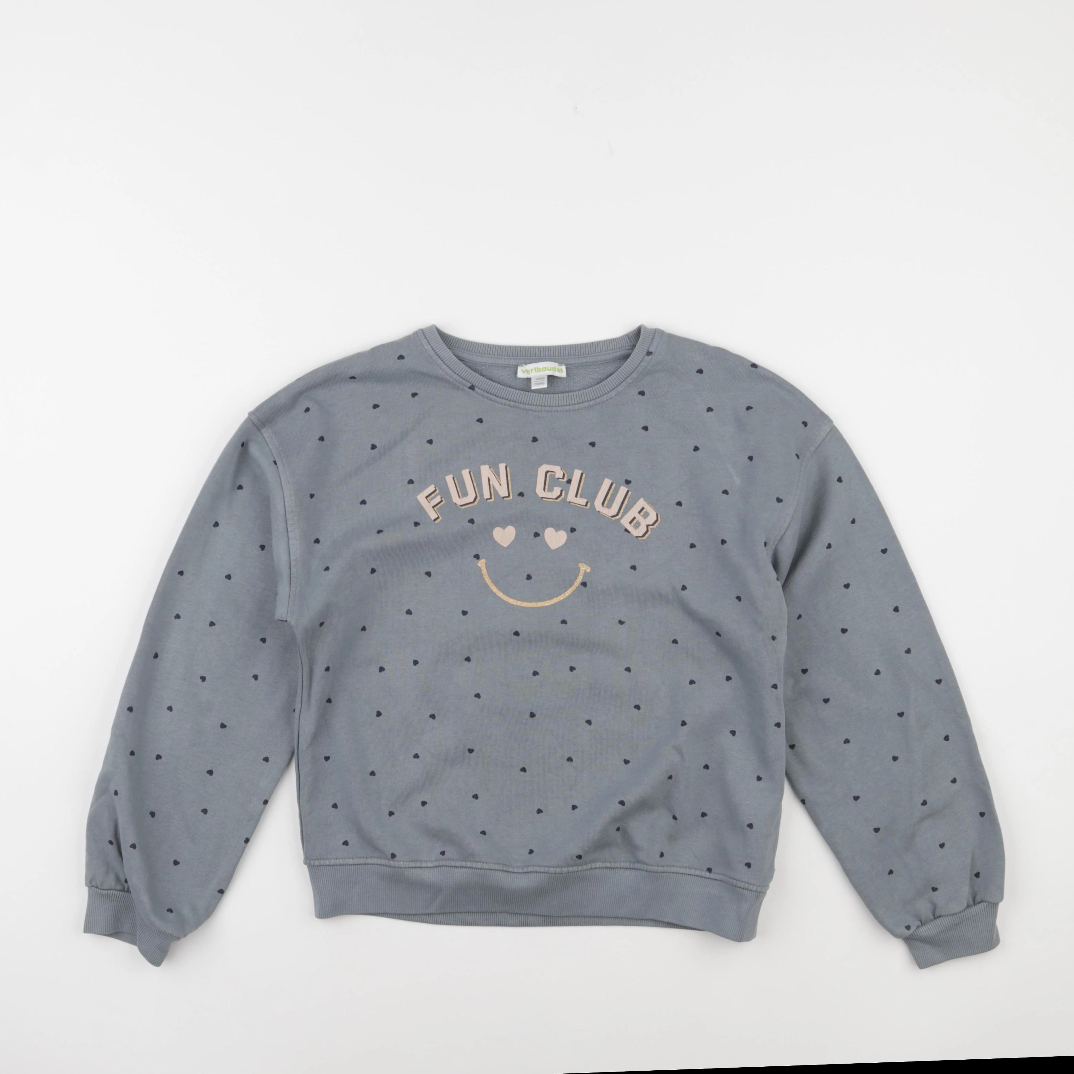 Vertbaudet - sweat bleu - 10 ans