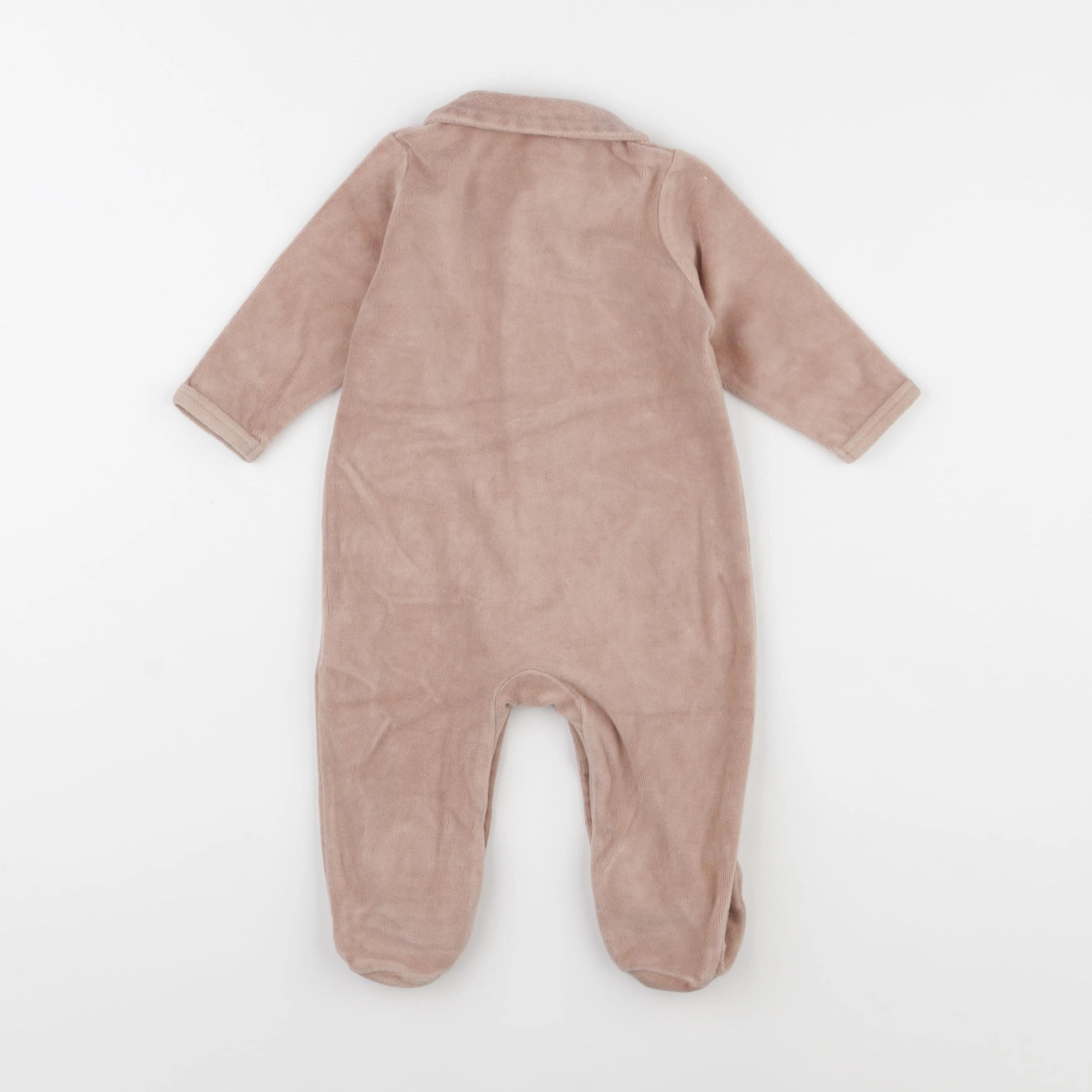 Vertbaudet - pyjama velours rose - 6 mois