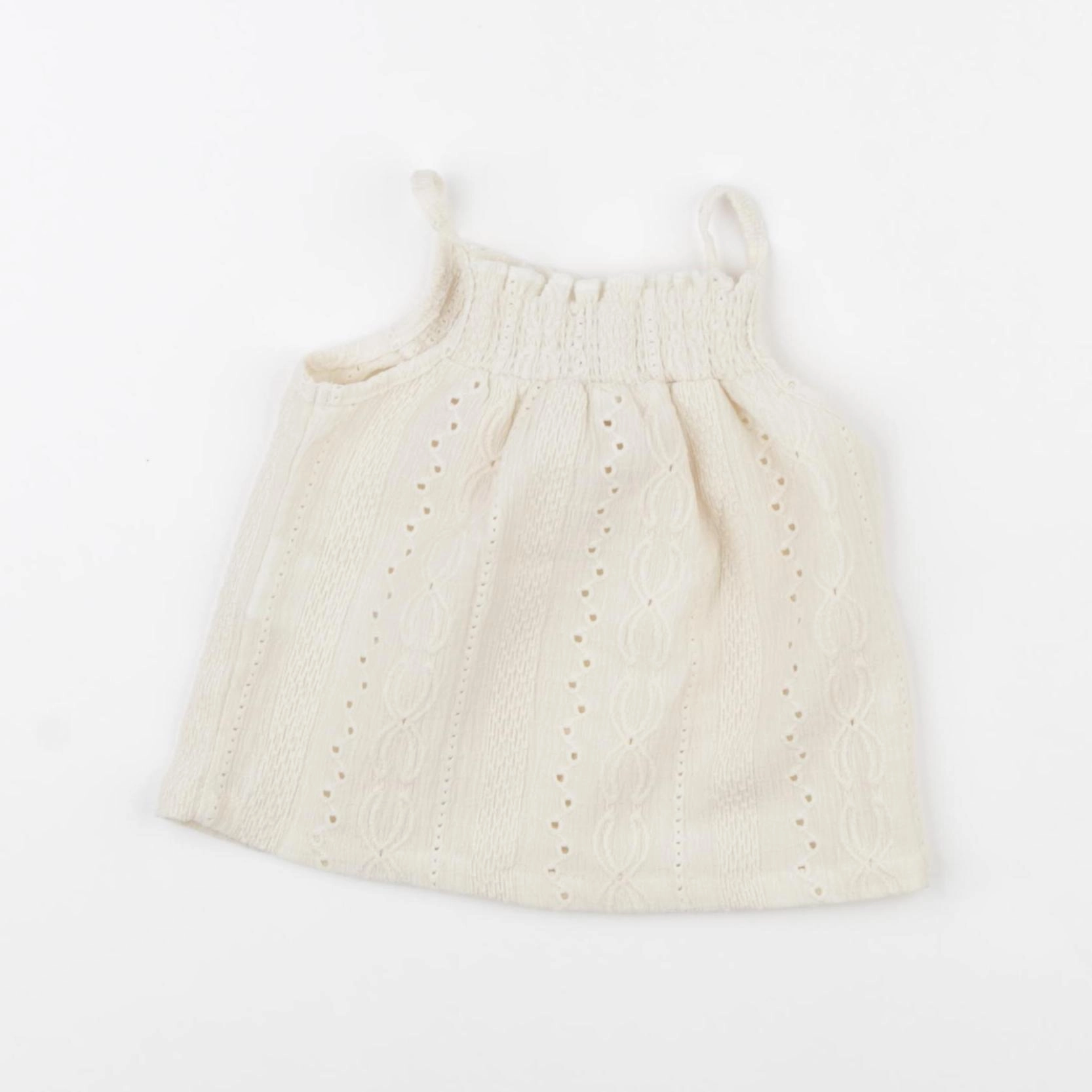 Vertbaudet - débardeur beige - 6 mois