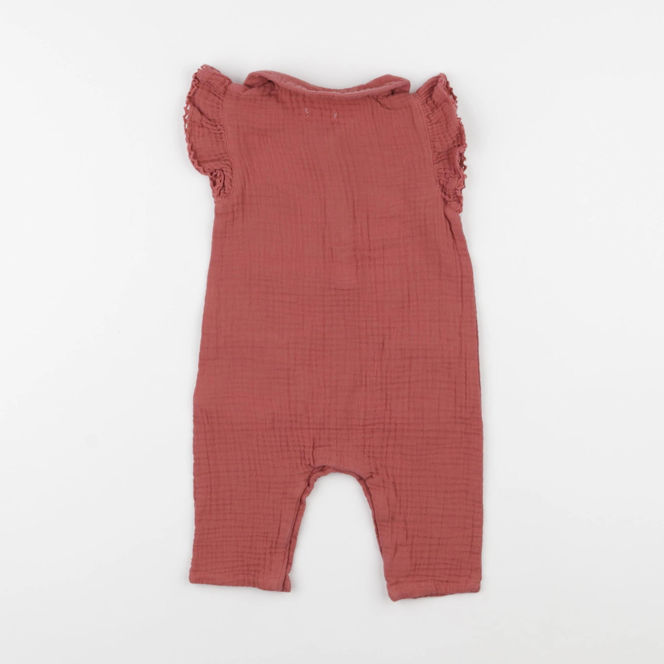 Vertbaudet - combinaison rouge - 6 mois