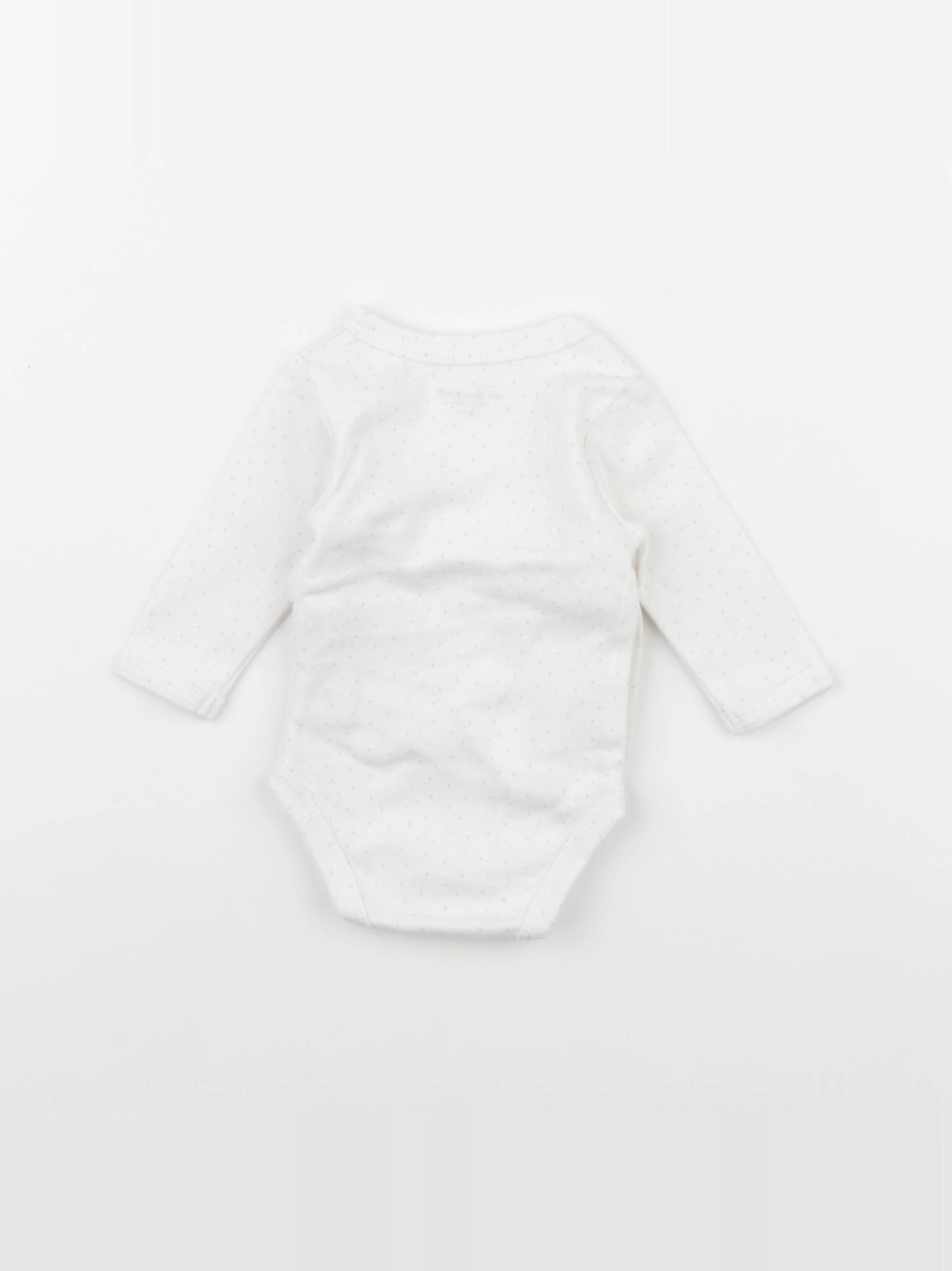 Vertbaudet - body blanc, rose - 1 mois