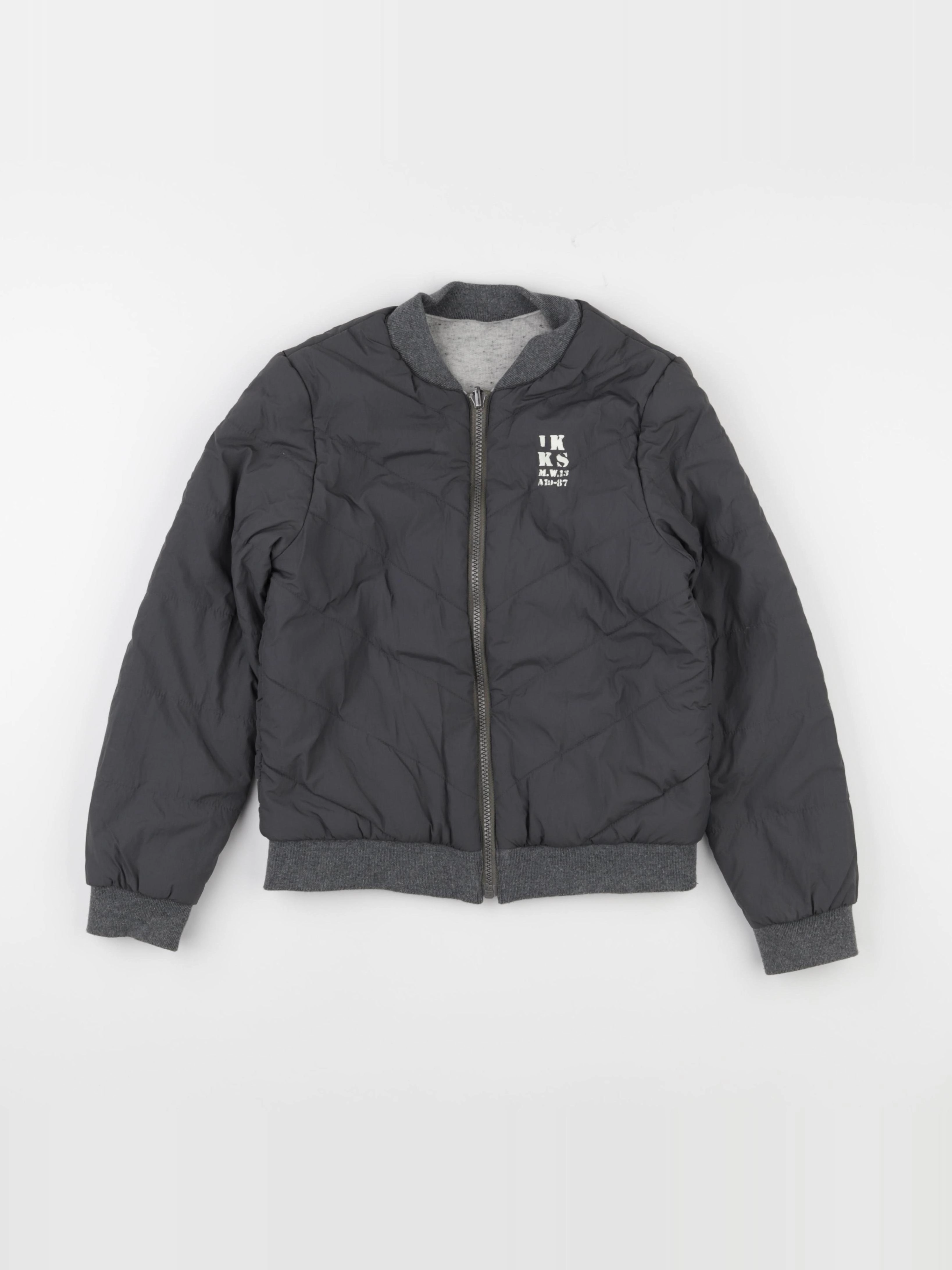 IKKS - doudoune réversible gris - 10 ans