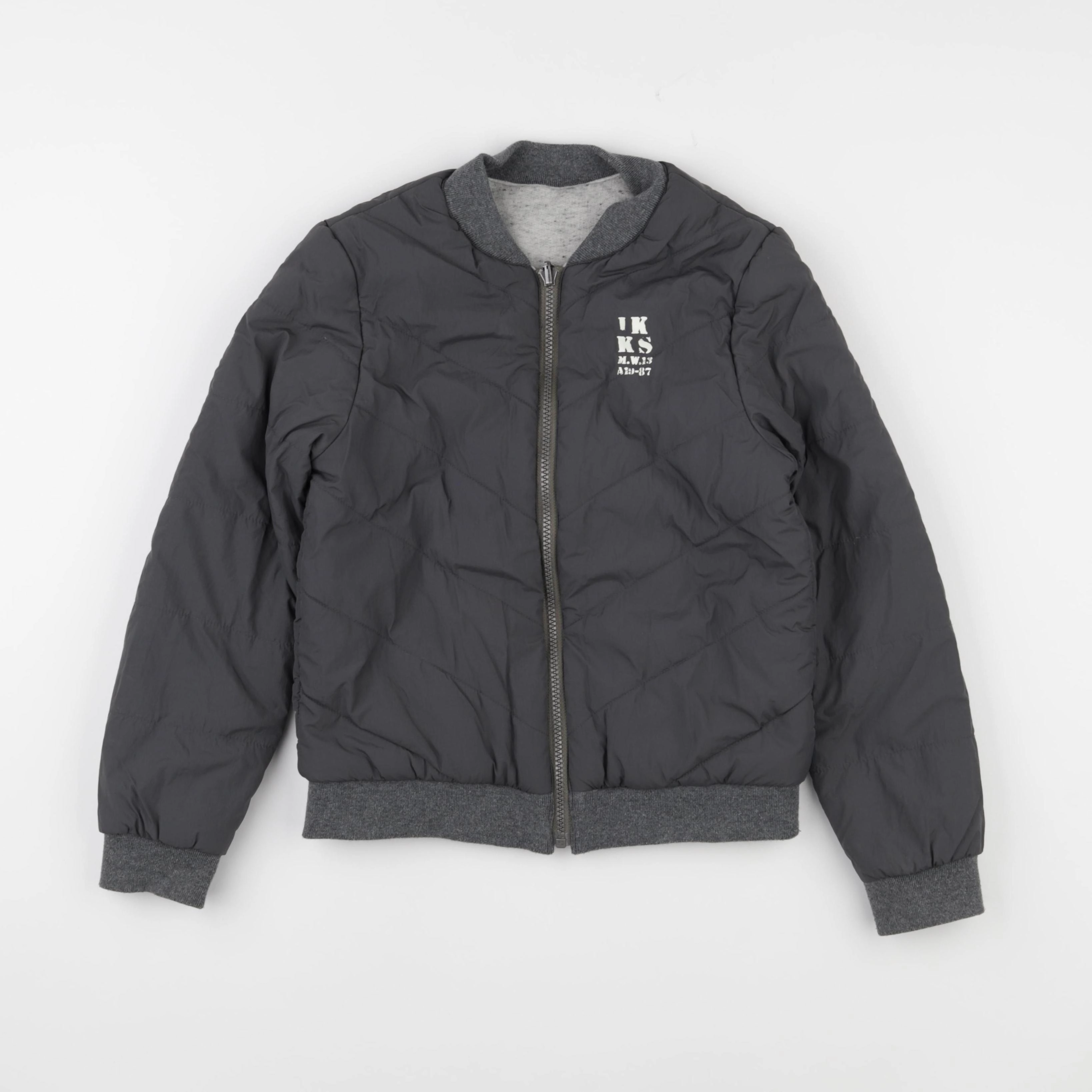 IKKS - doudoune réversible gris - 10 ans
