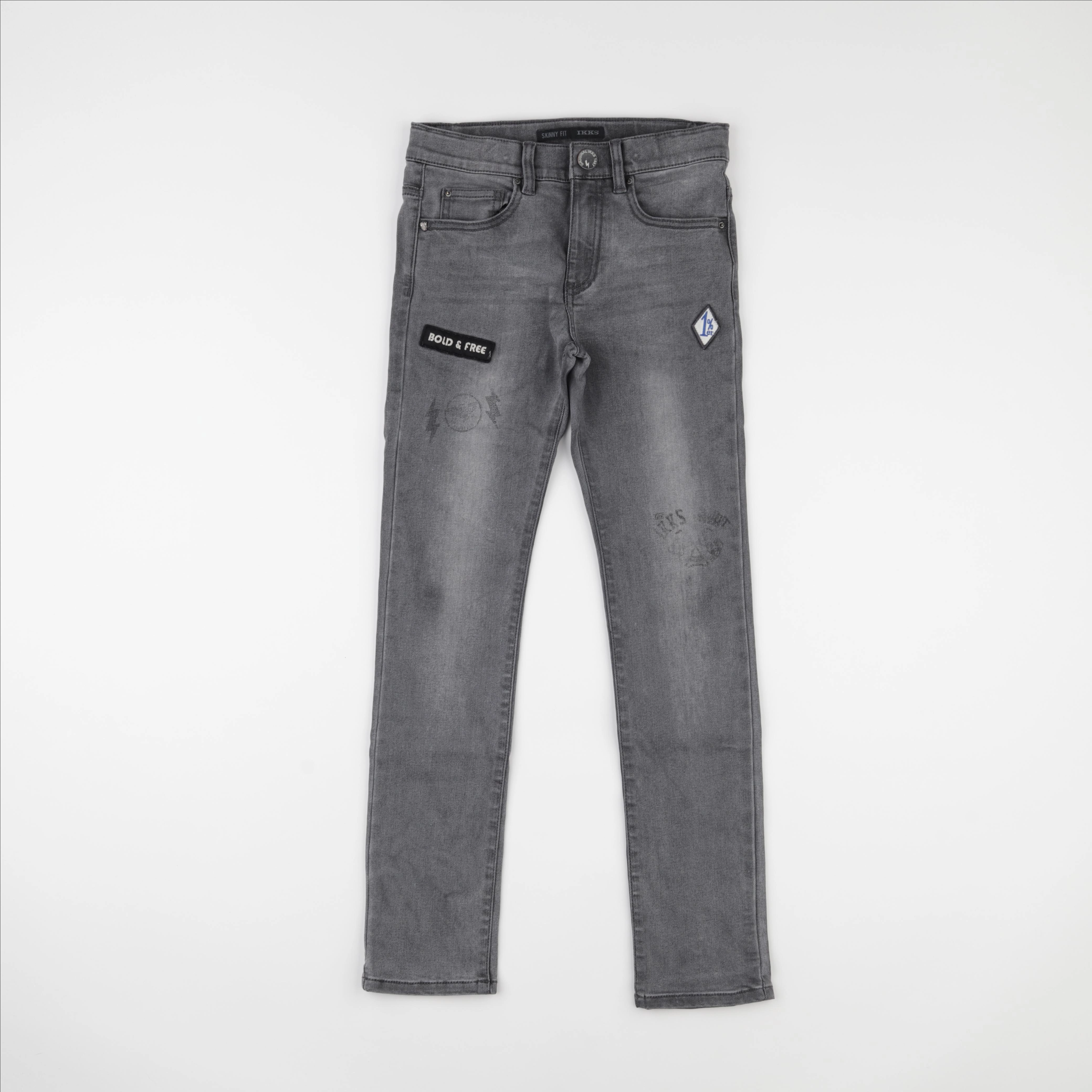IKKS - jean gris - 10 ans