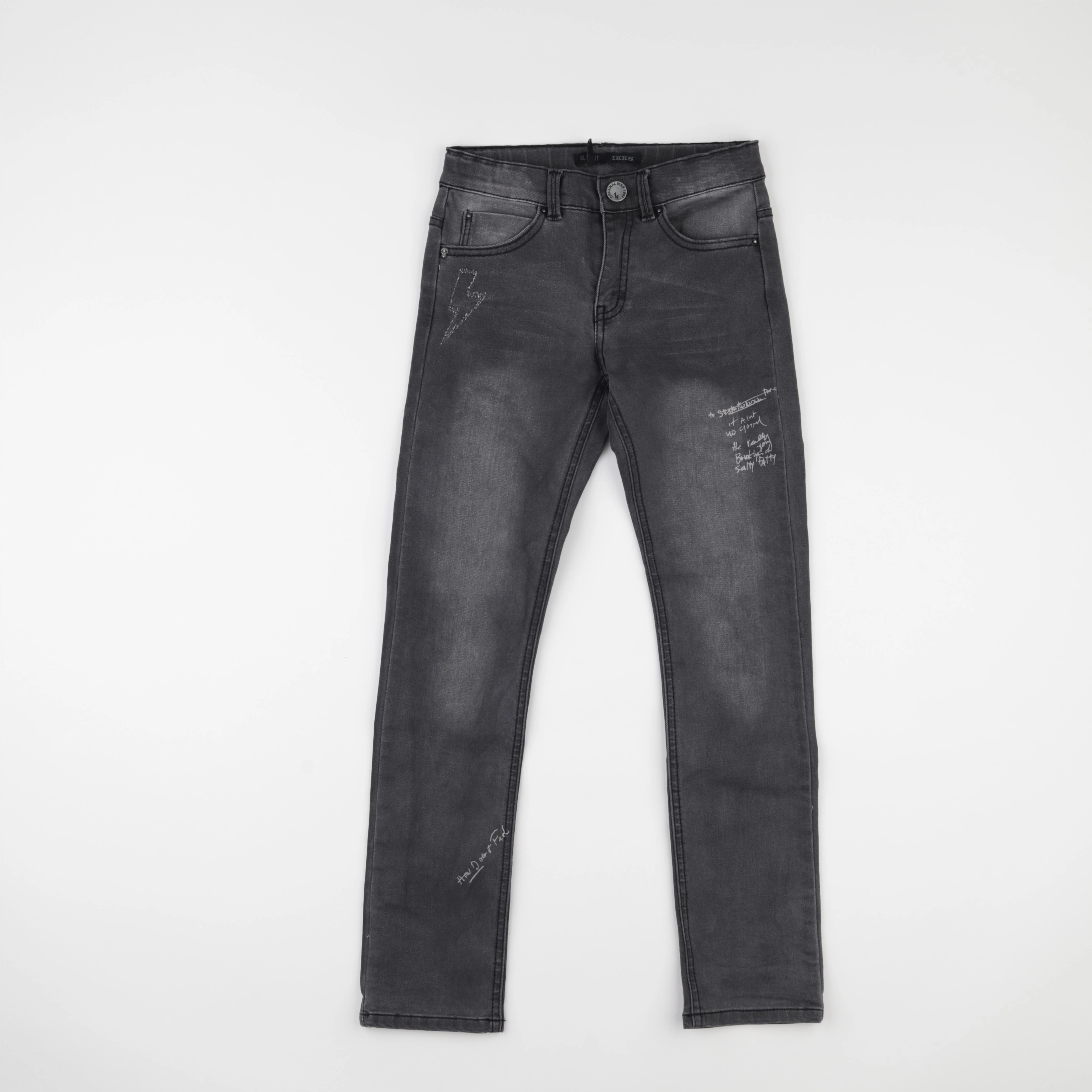 IKKS - jean gris - 10 ans