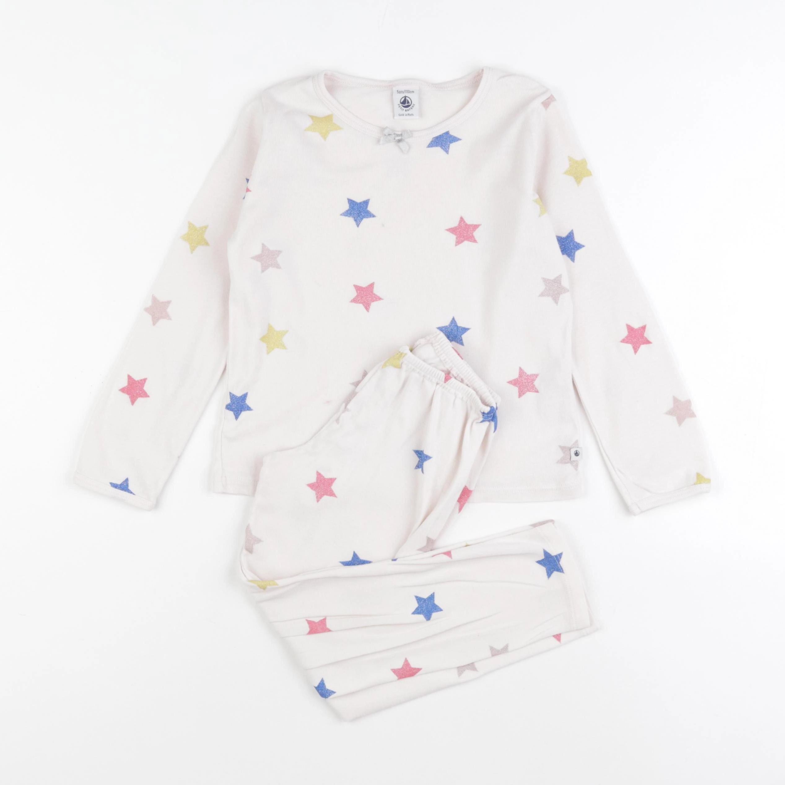 Petit Bateau - pyjama coton rose - 5 ans