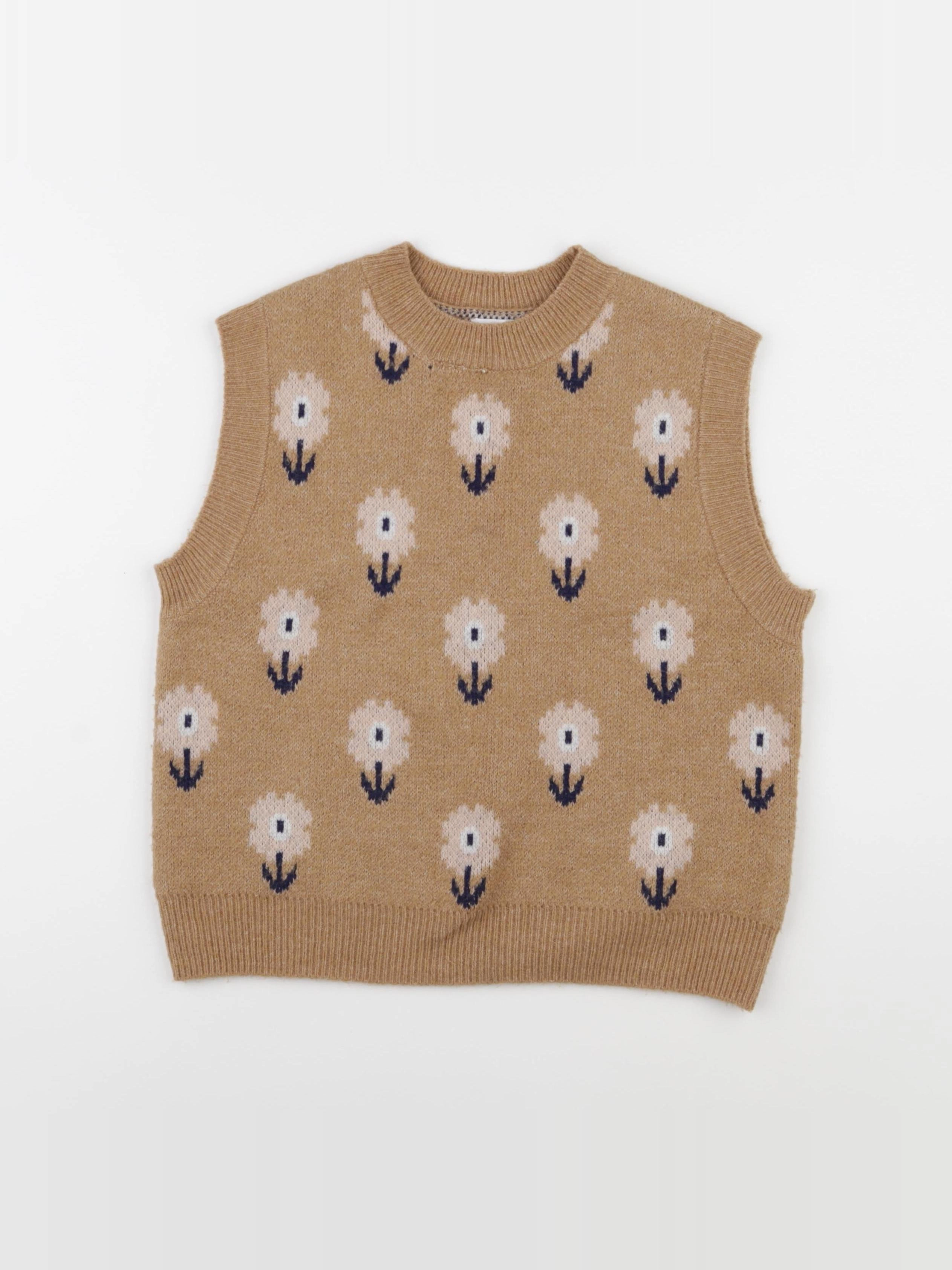 Vertbaudet - pull marron - 10 ans