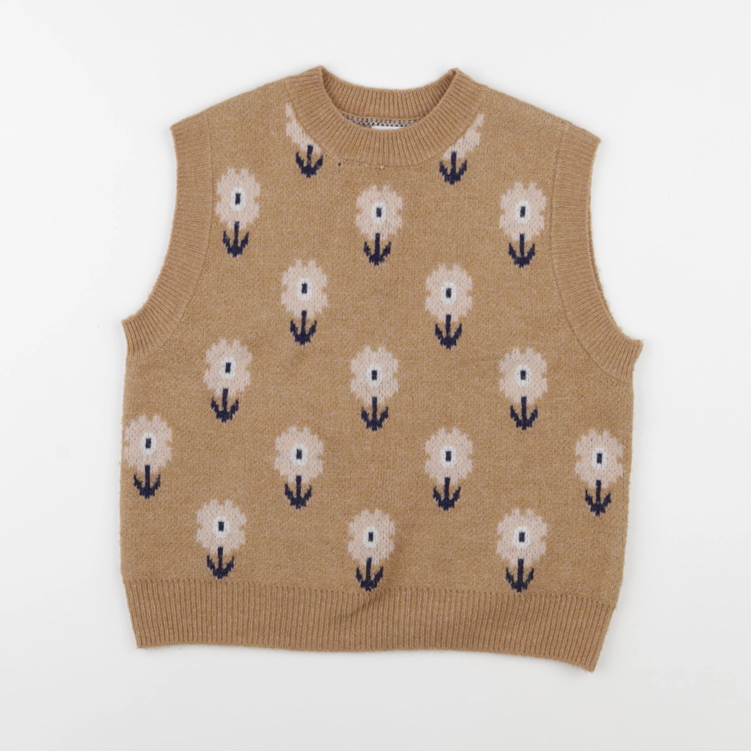Vertbaudet - pull marron - 10 ans