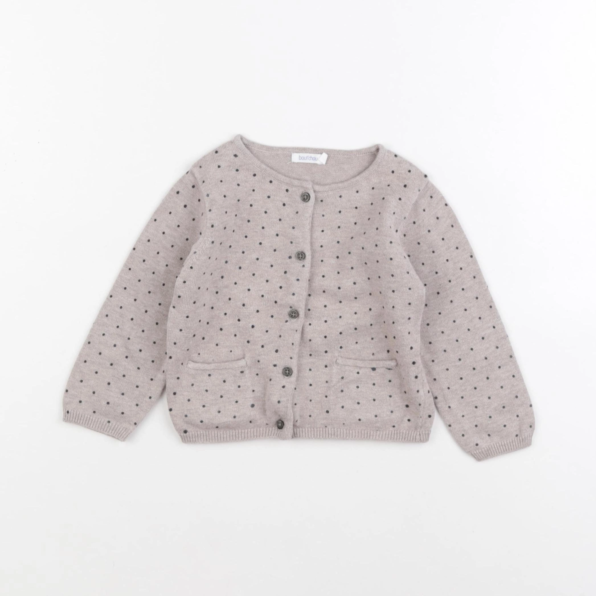 Boutchou - gilet marron - 12 mois