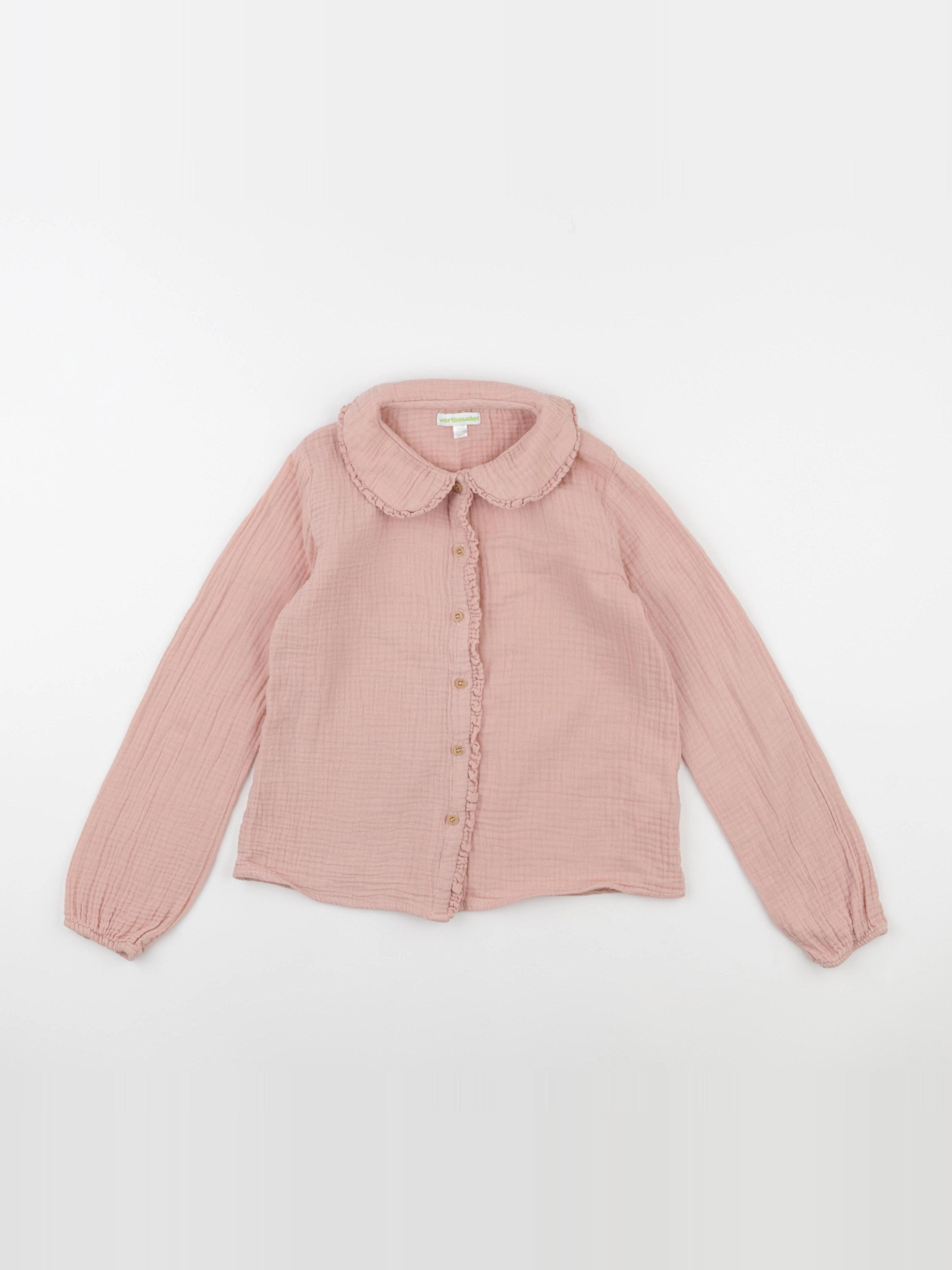 Vertbaudet - blouse rose - 8 ans