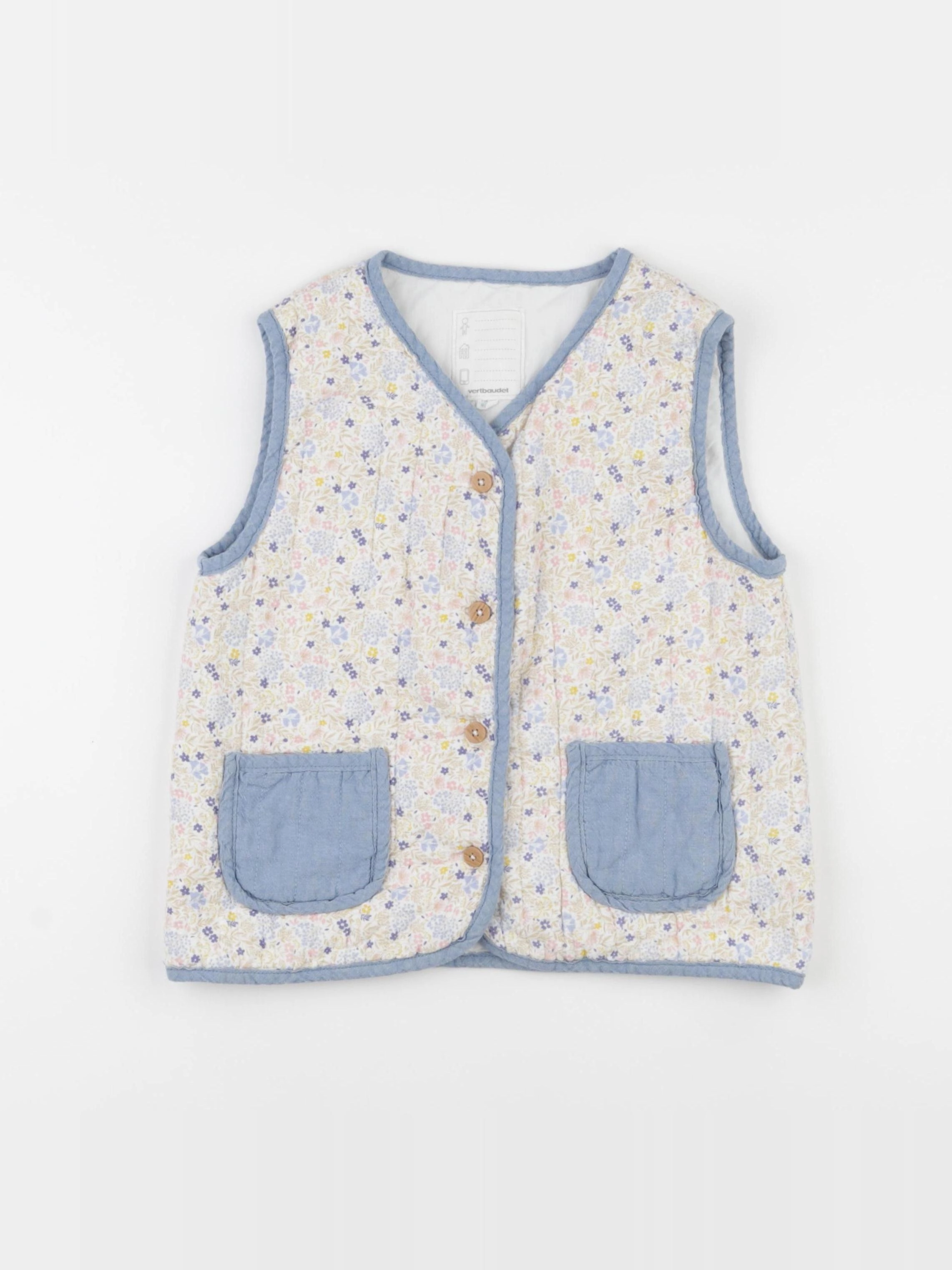 Vertbaudet - gilet multicolore - 9 ans