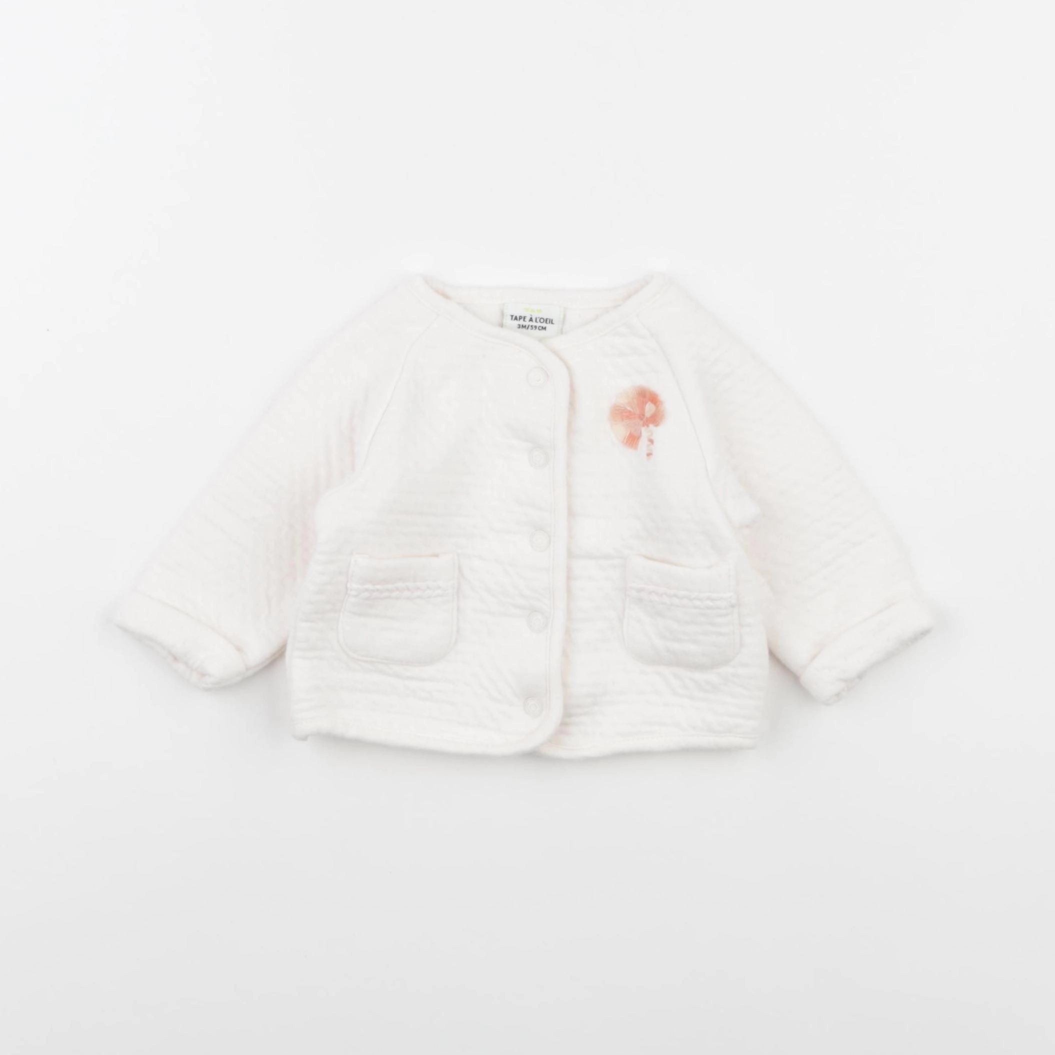 Tape à l'oeil - gilet rose - 3 mois