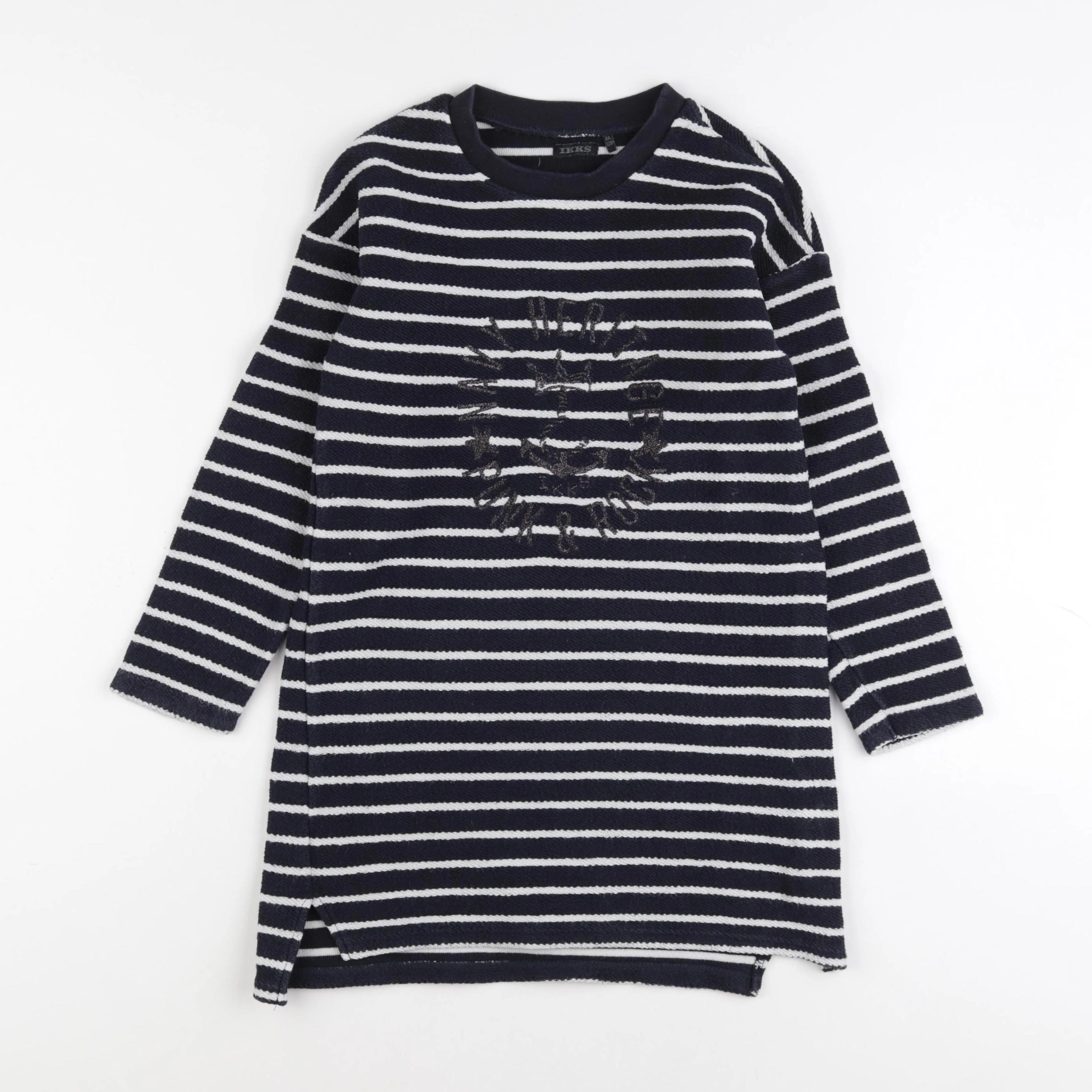 IKKS - robe blanc, bleu - 8 ans
