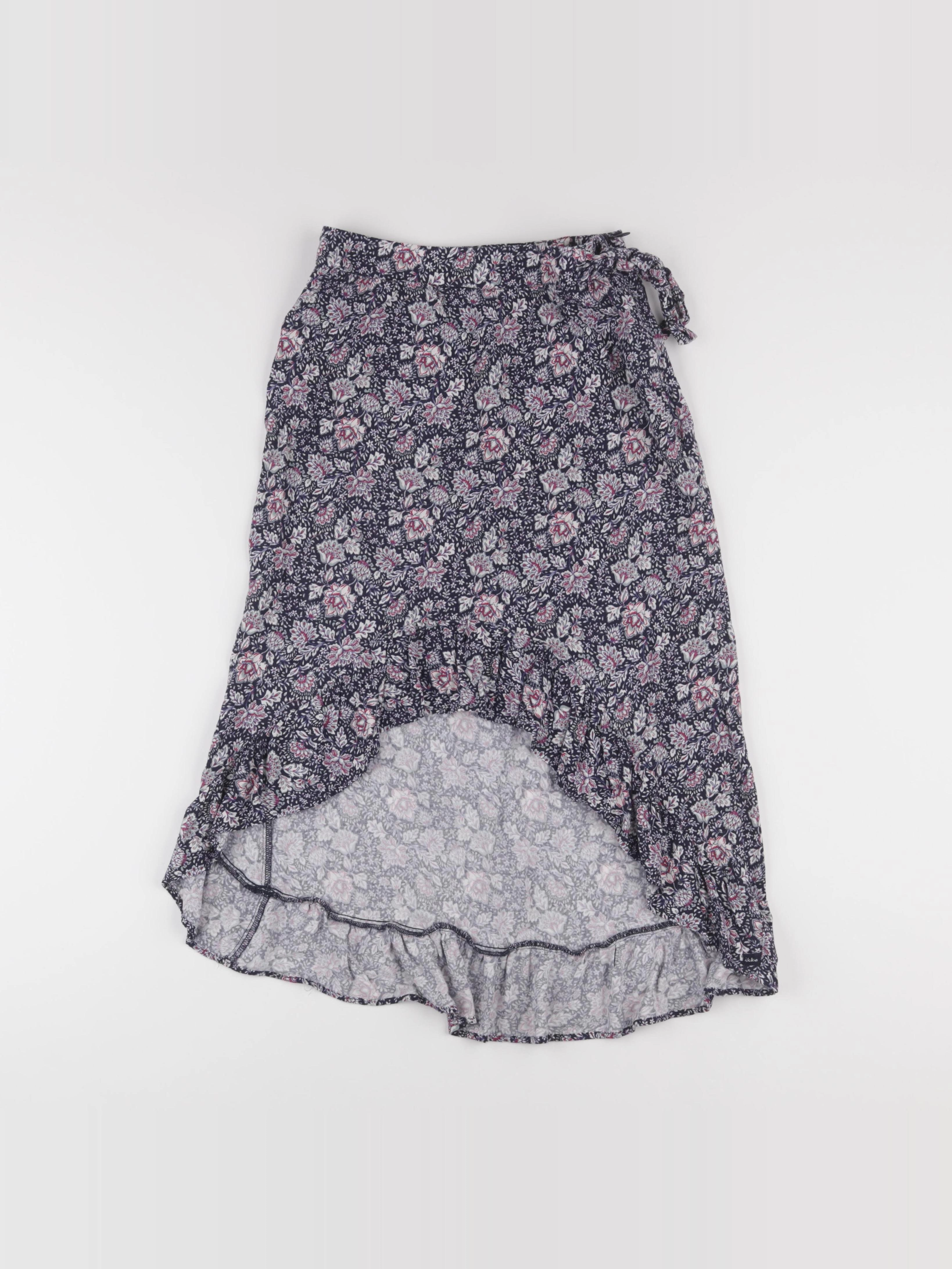 IKKS - jupe bleu, rose - 8 ans