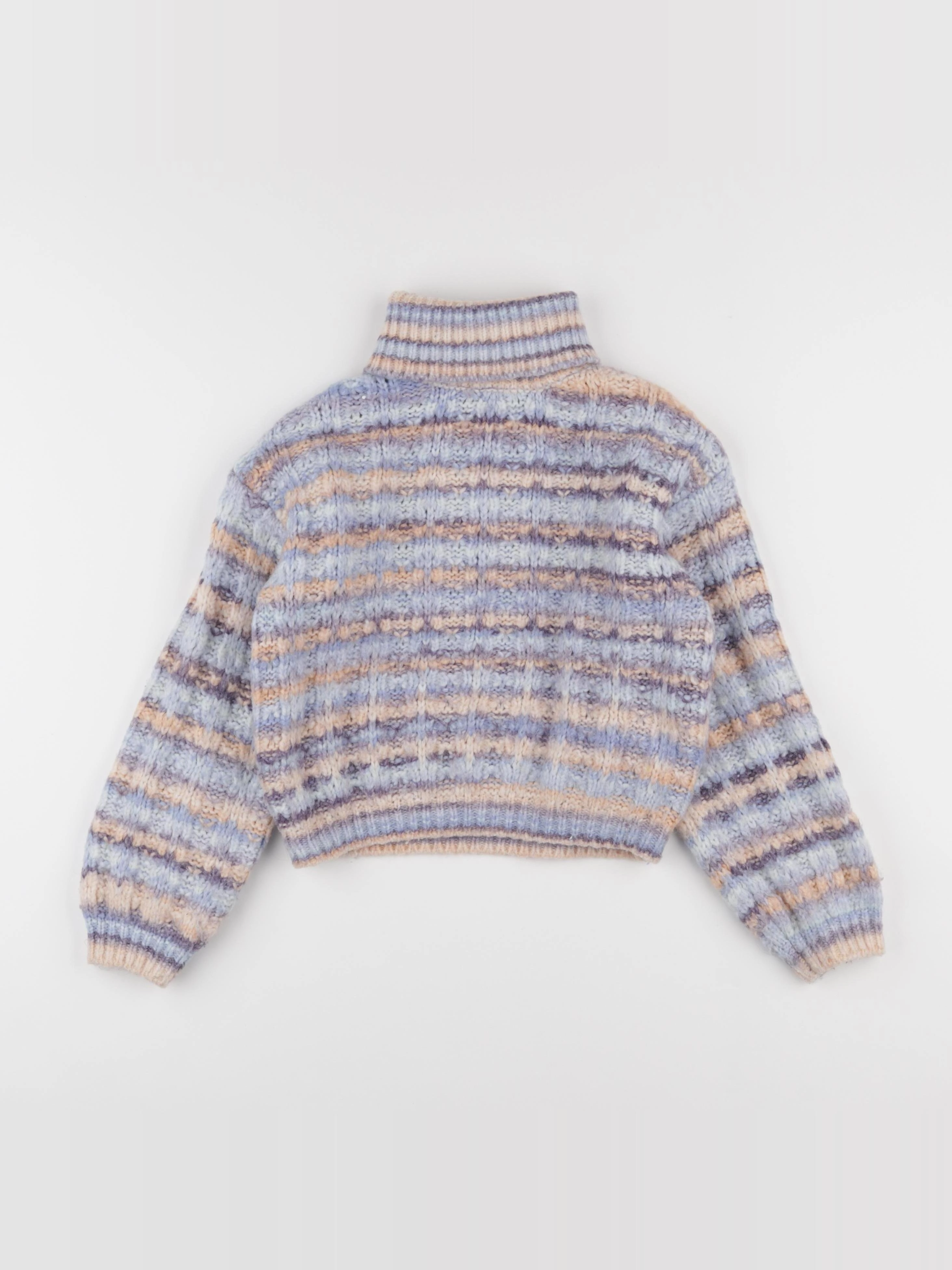 Zara - pull bleu, orange - 8/9 ans