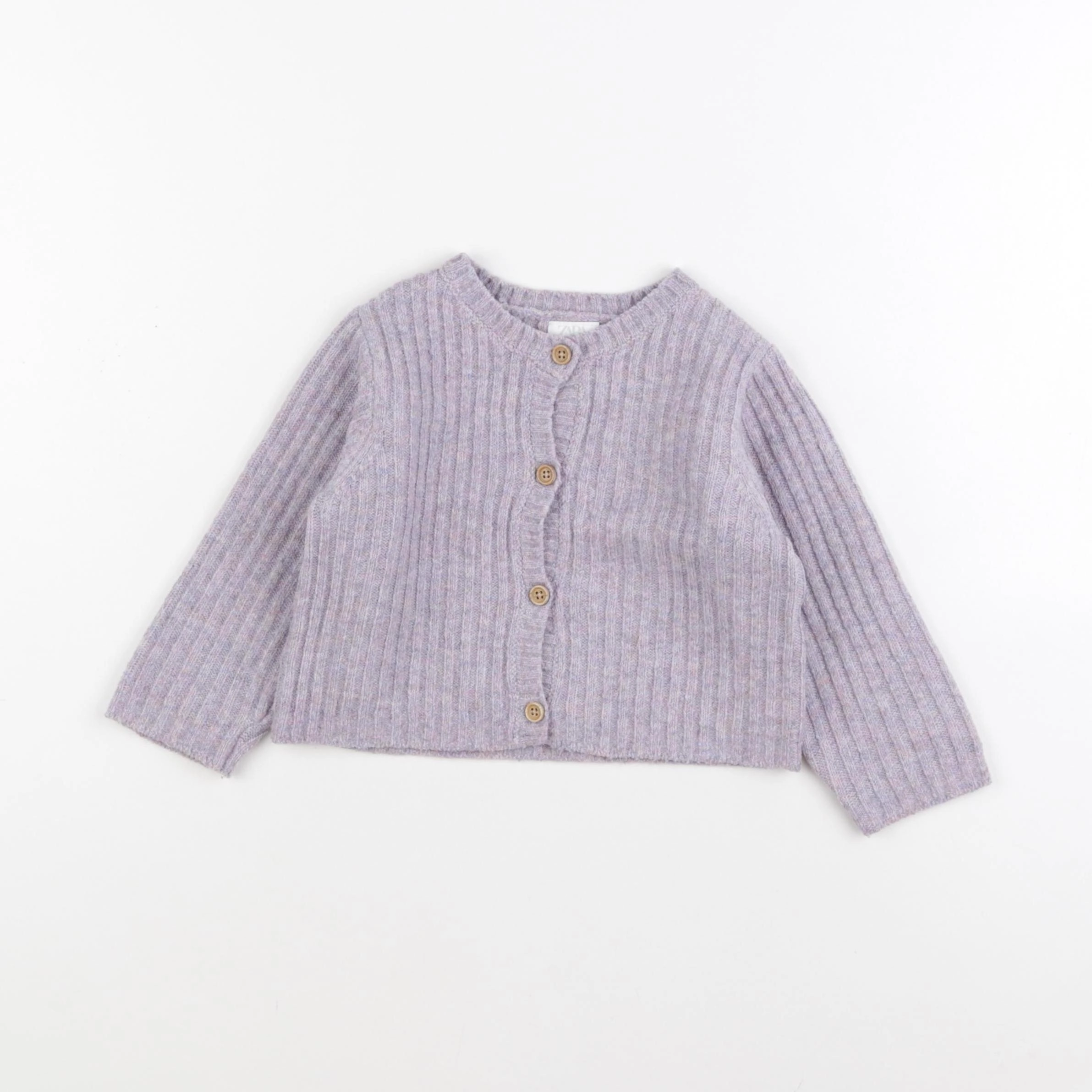 Zara - gilet violet - 9/12 mois