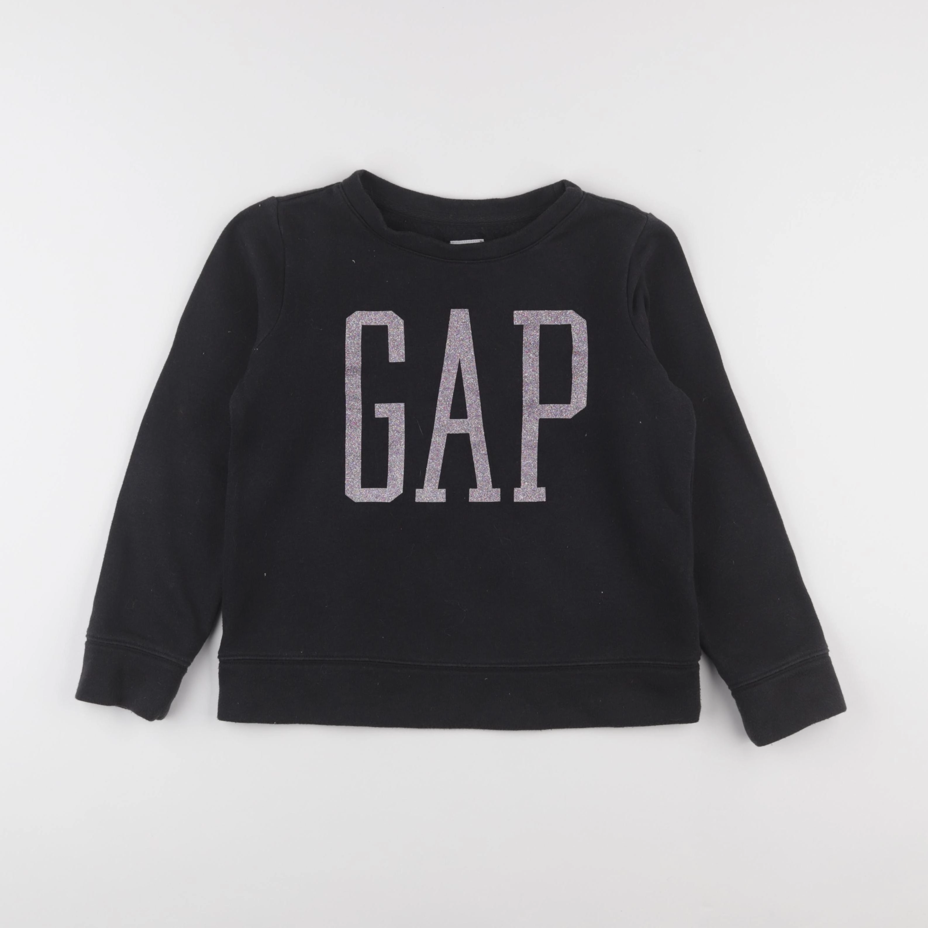 GAP - sweat noir, rose - 8 ans
