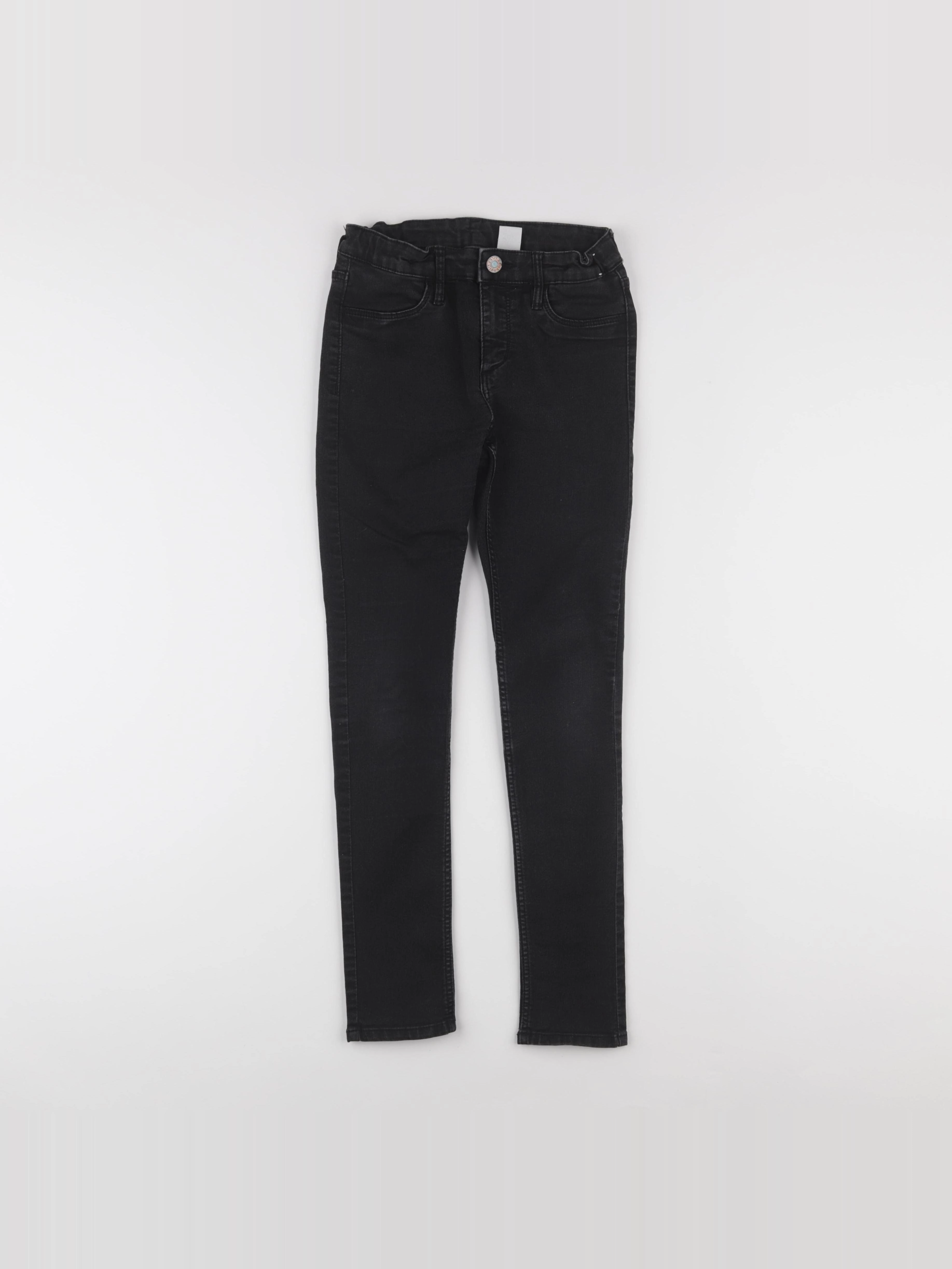H&M - jean noir - 9/10 ans