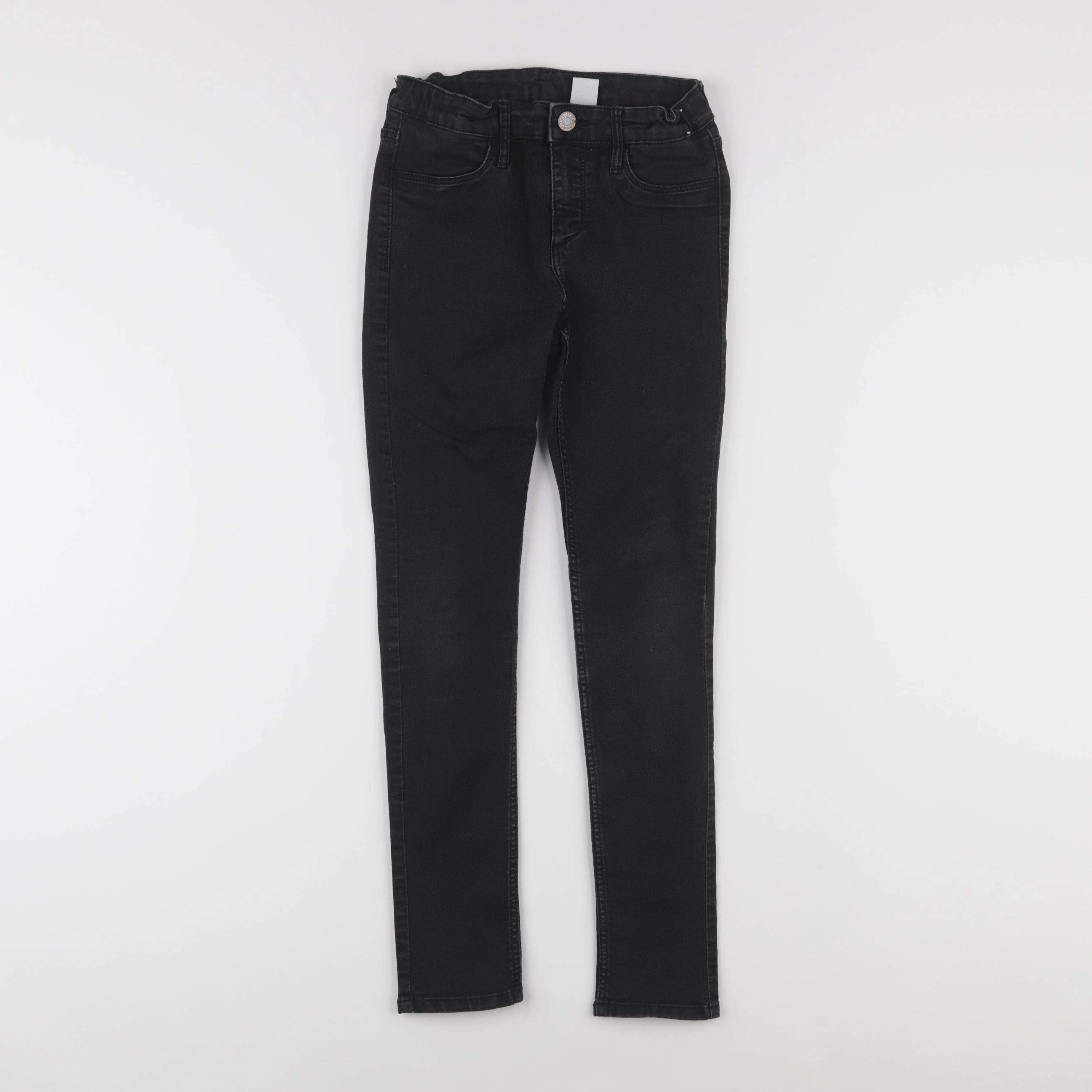 H&M - jean noir - 9/10 ans