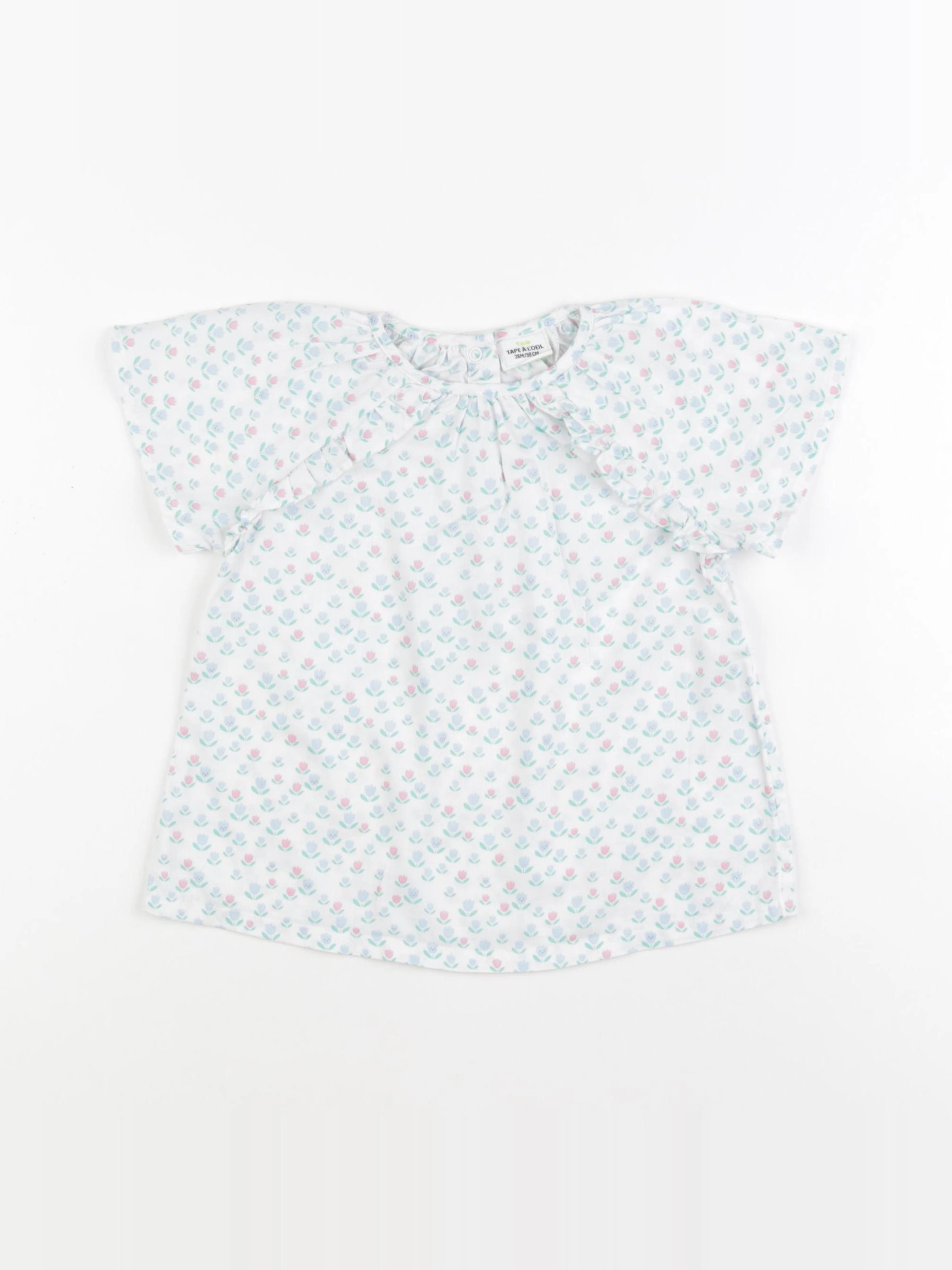 Tape à l'oeil - blouse blanc, bleu - 36 mois