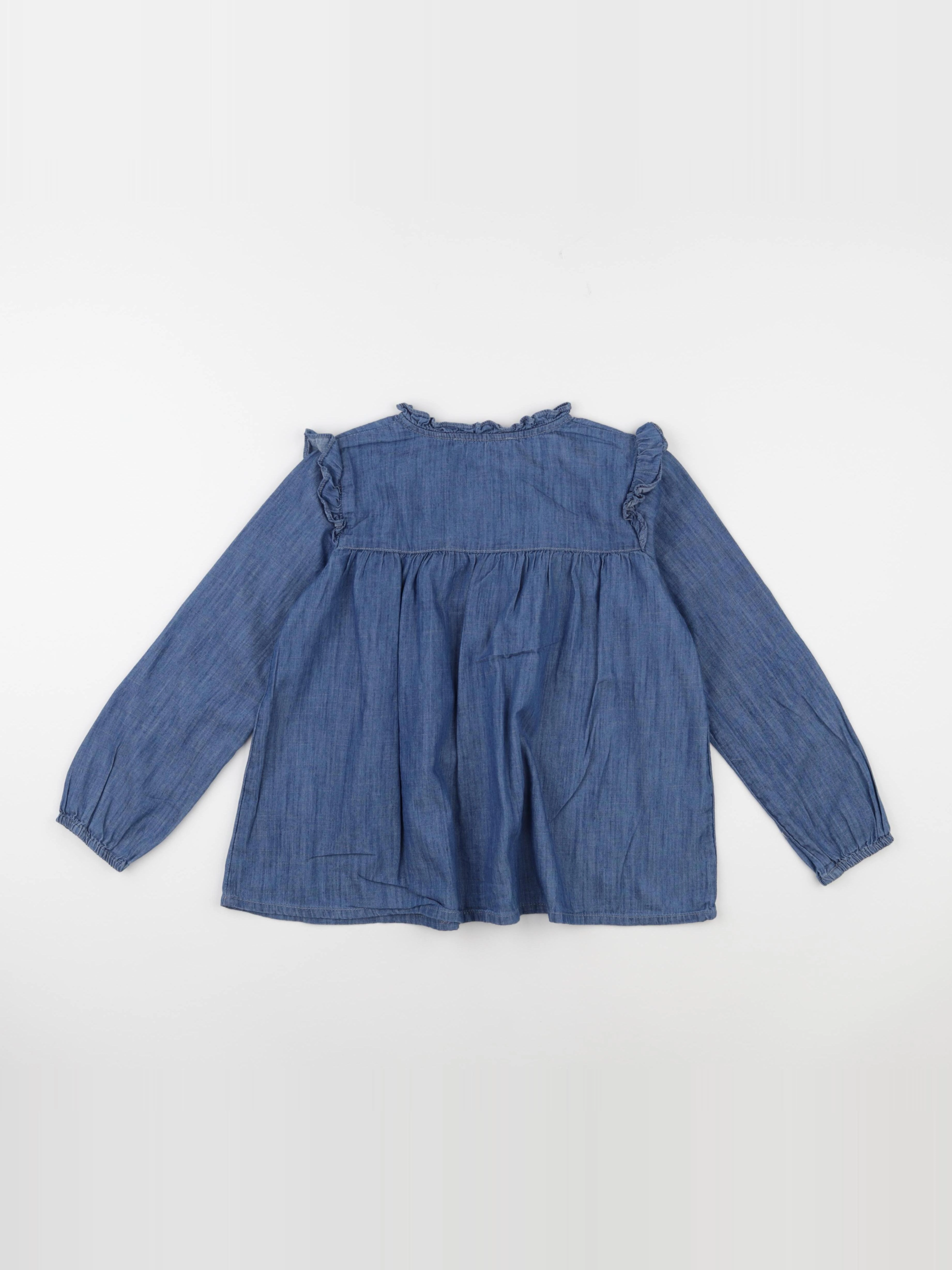 Monoprix - blouse bleu - 8 ans