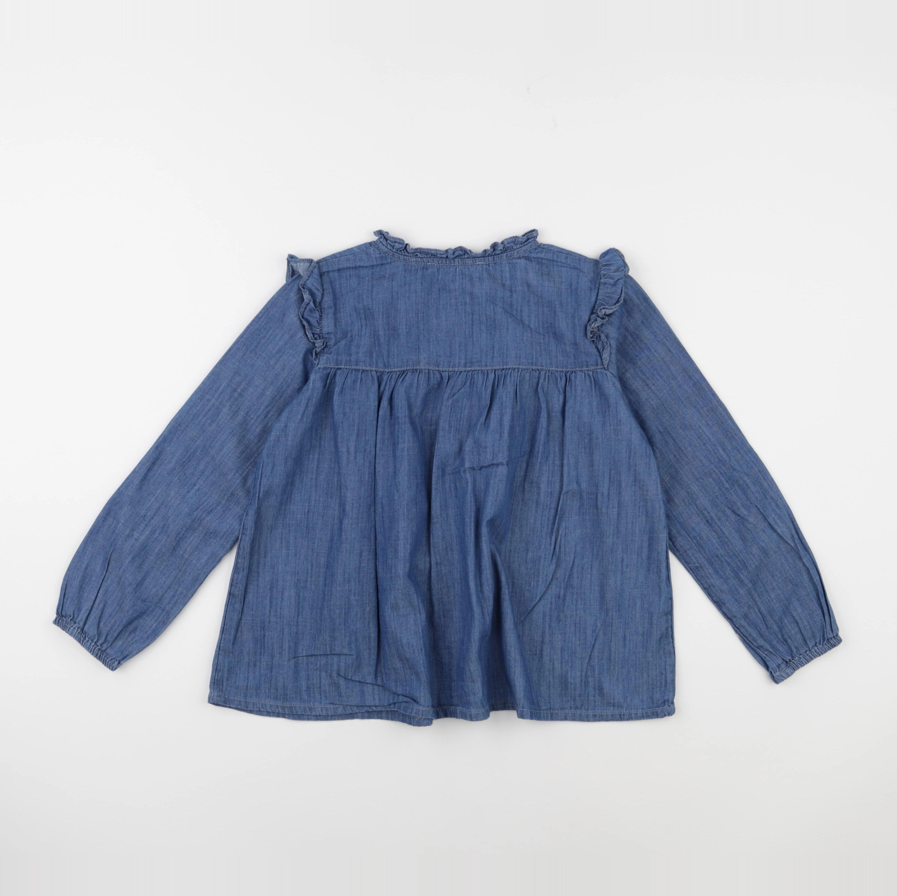 Monoprix - blouse bleu - 8 ans