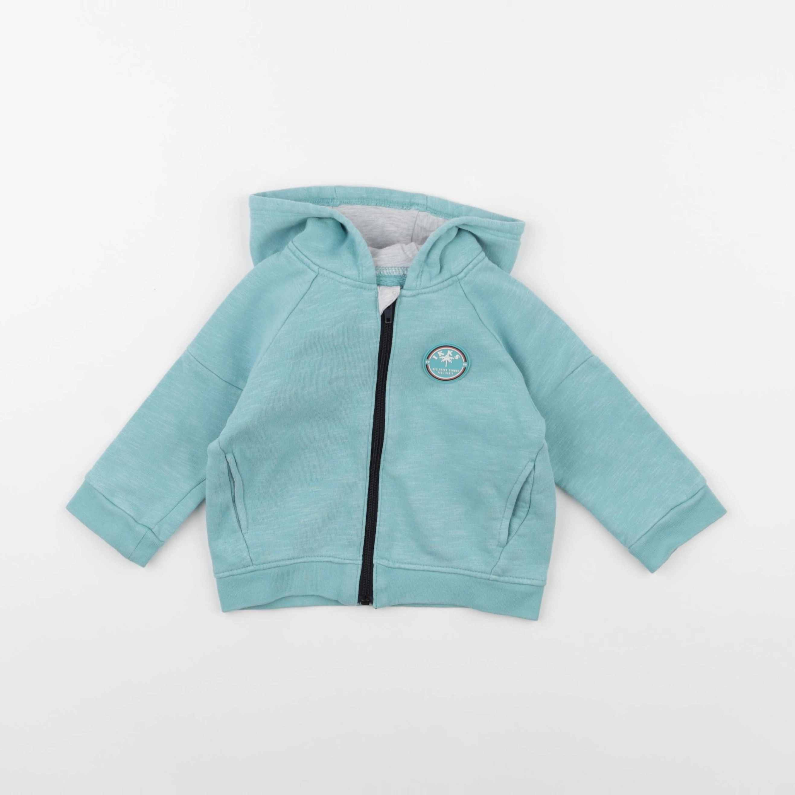 IKKS - sweat bleu - 12 mois